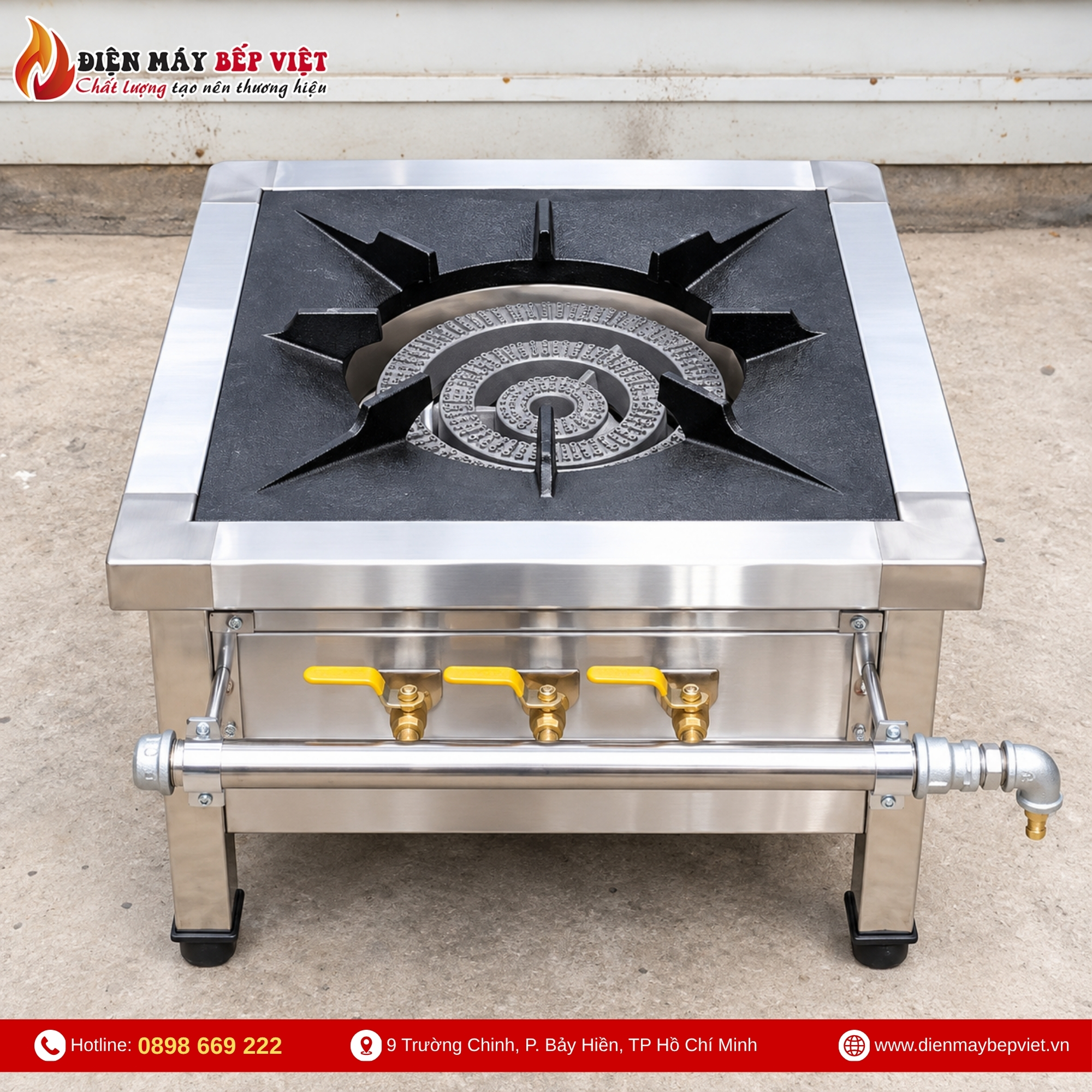 Bếp hầm đơn công nghiệp 600x600x450mm tại Điện Máy Bếp Việt
