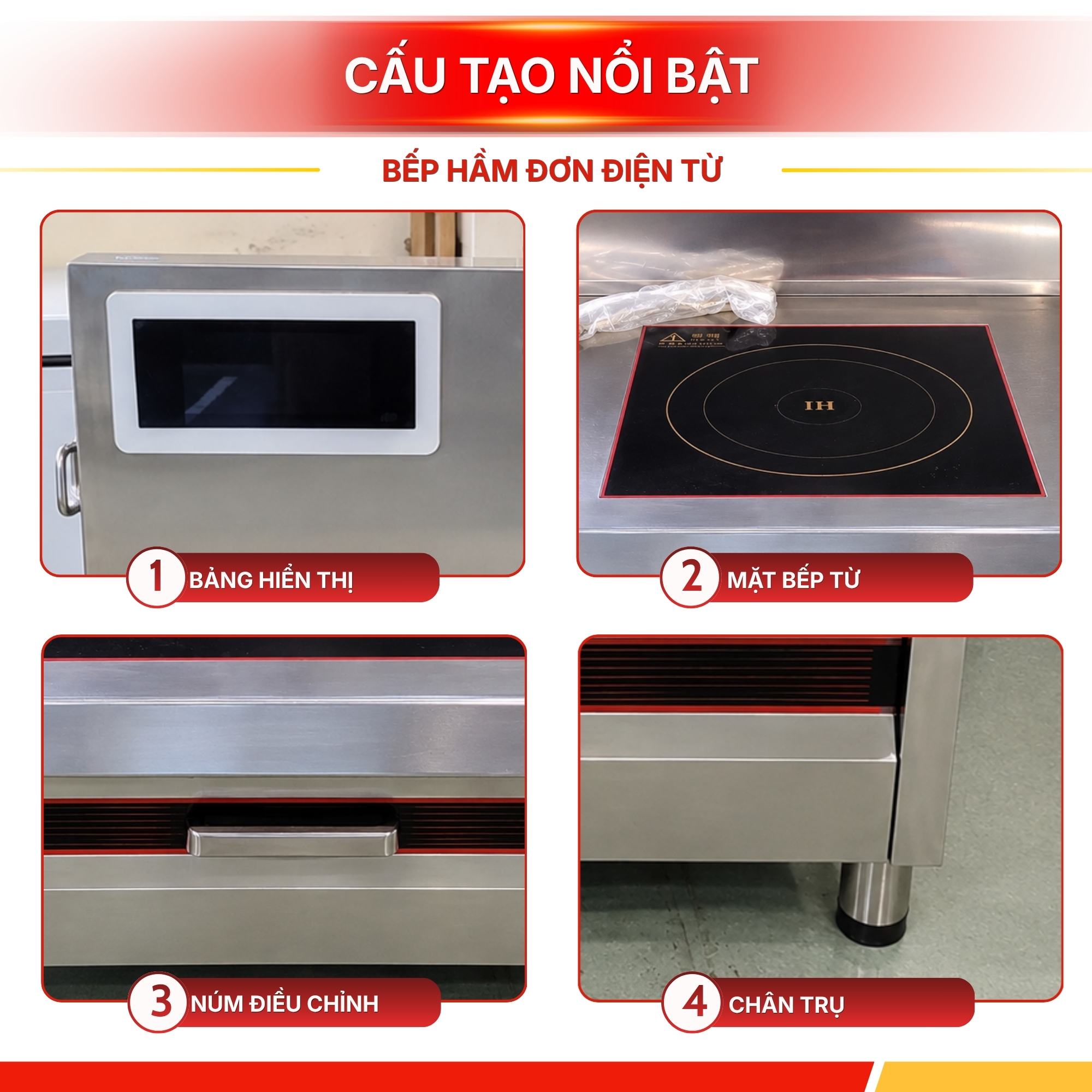 Bếp Hầm Đơn Điện Từ 15kW