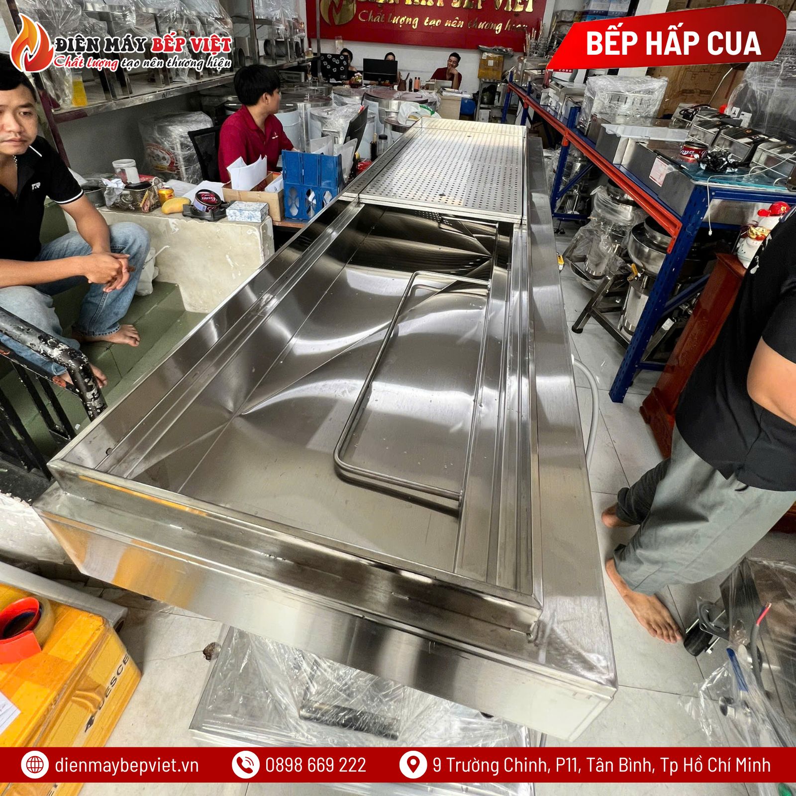 Bếp Hấp Cua Inox Cao Cấp BV 1000