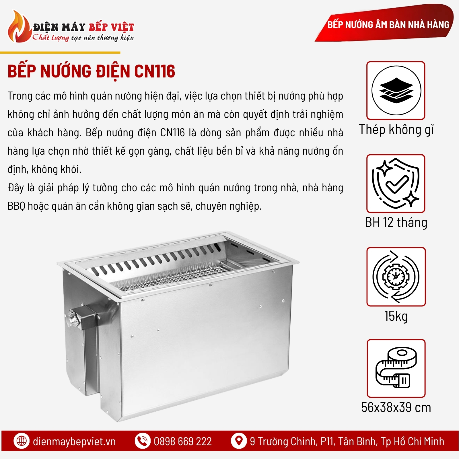 Bếp Nướng Điện CN116
