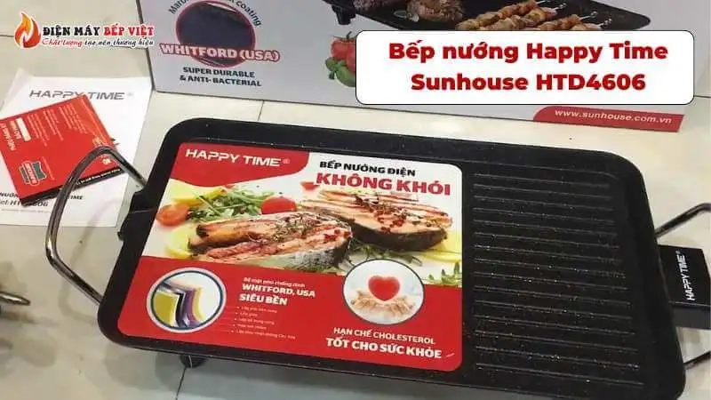 bep nuong dien khong khoi Happy Time Sunhouse HTD4606