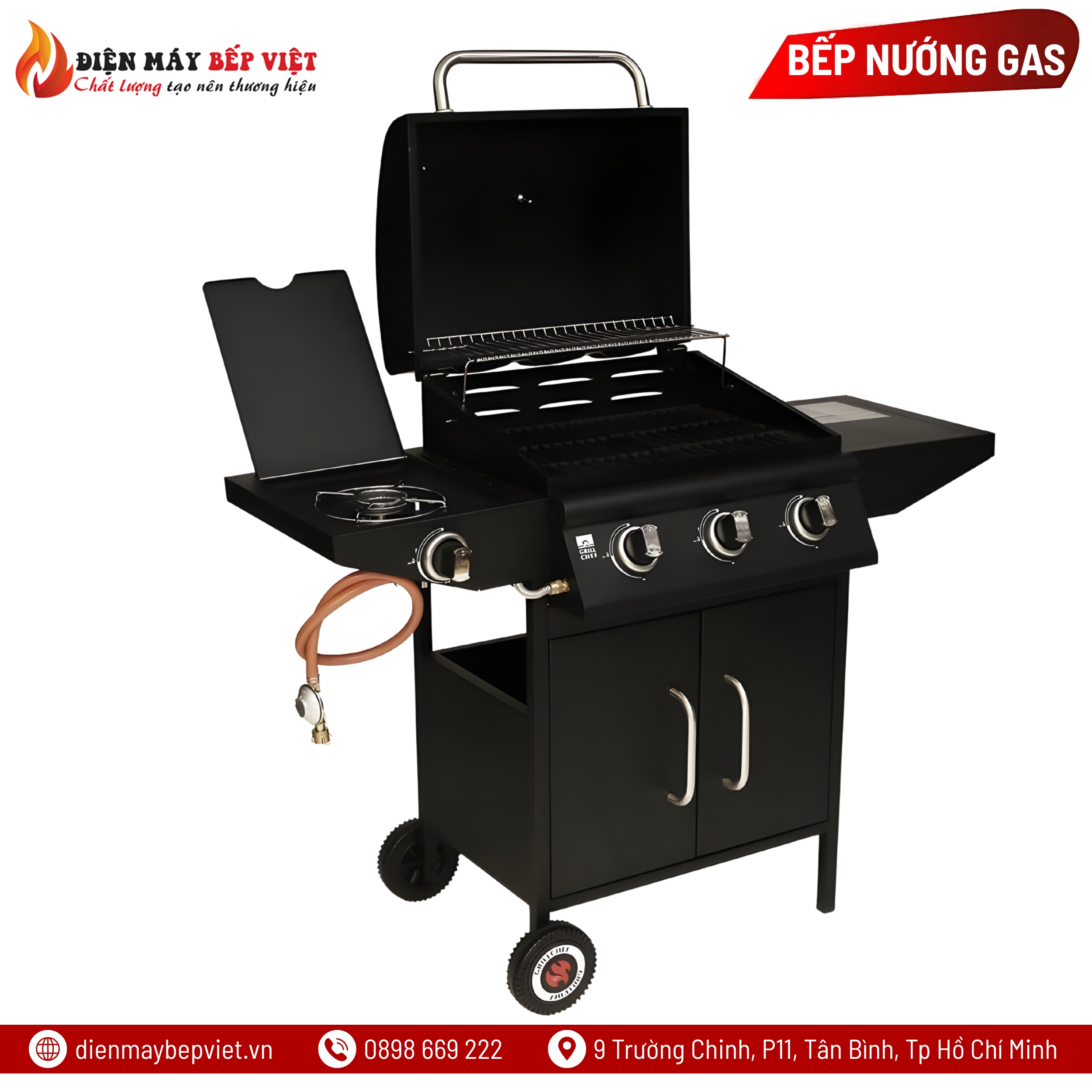 Bếp nướng Gas cao cấp BBQ Grill 757(3+1)