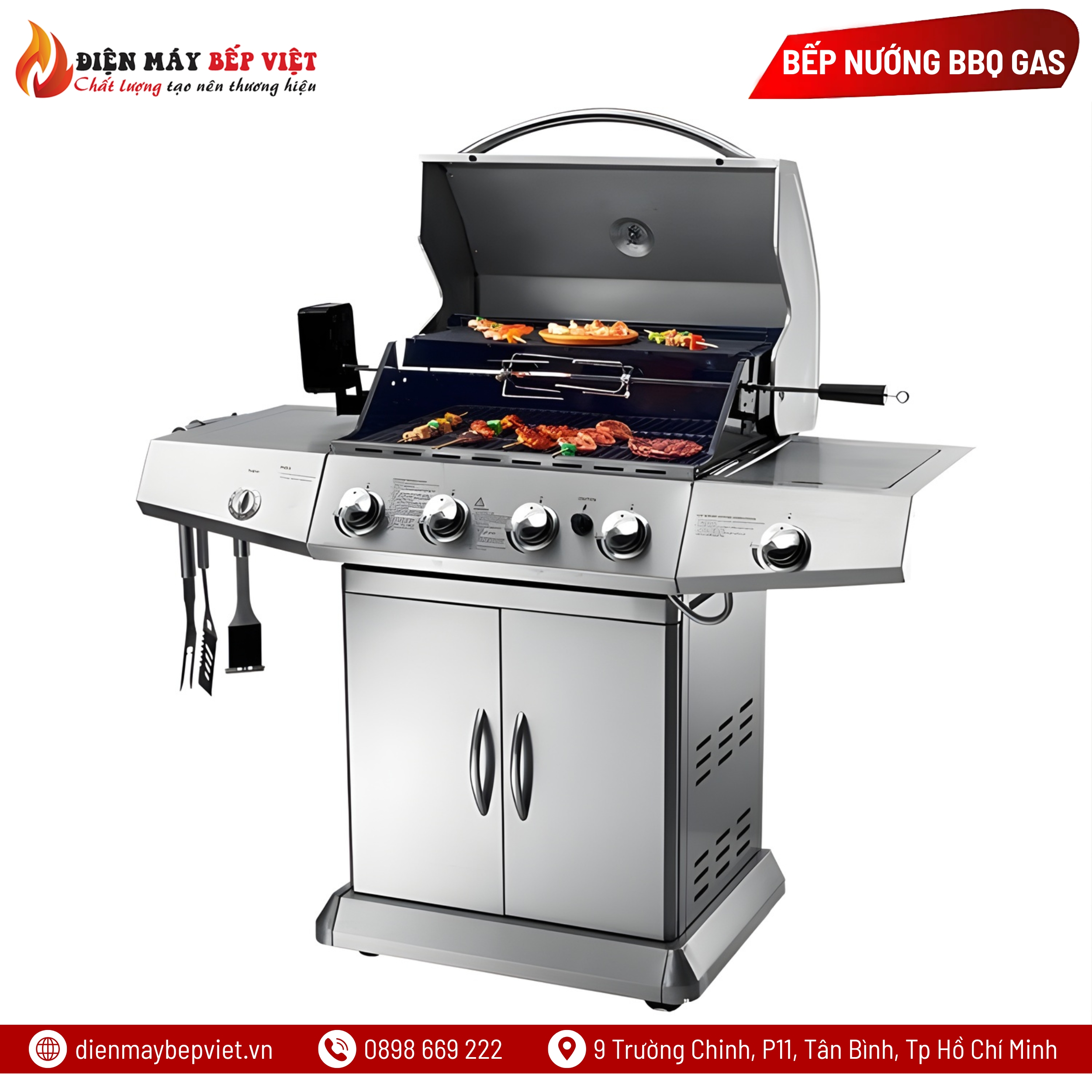 Bếp nướng Gas cao cấp BBQ Grill KS-14074-(4+1)