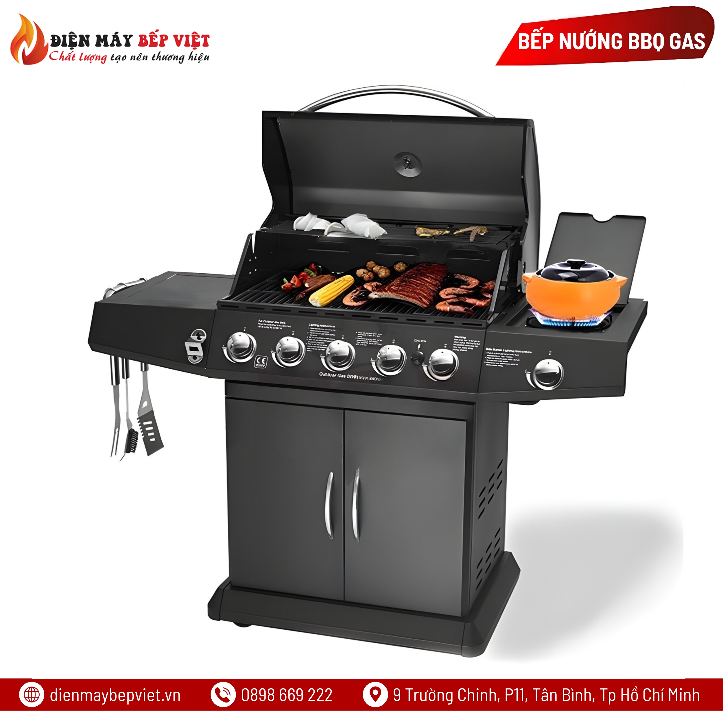 Bếp Nướng Gas cao cấp BBQ Grill KS-14075(5+1)
