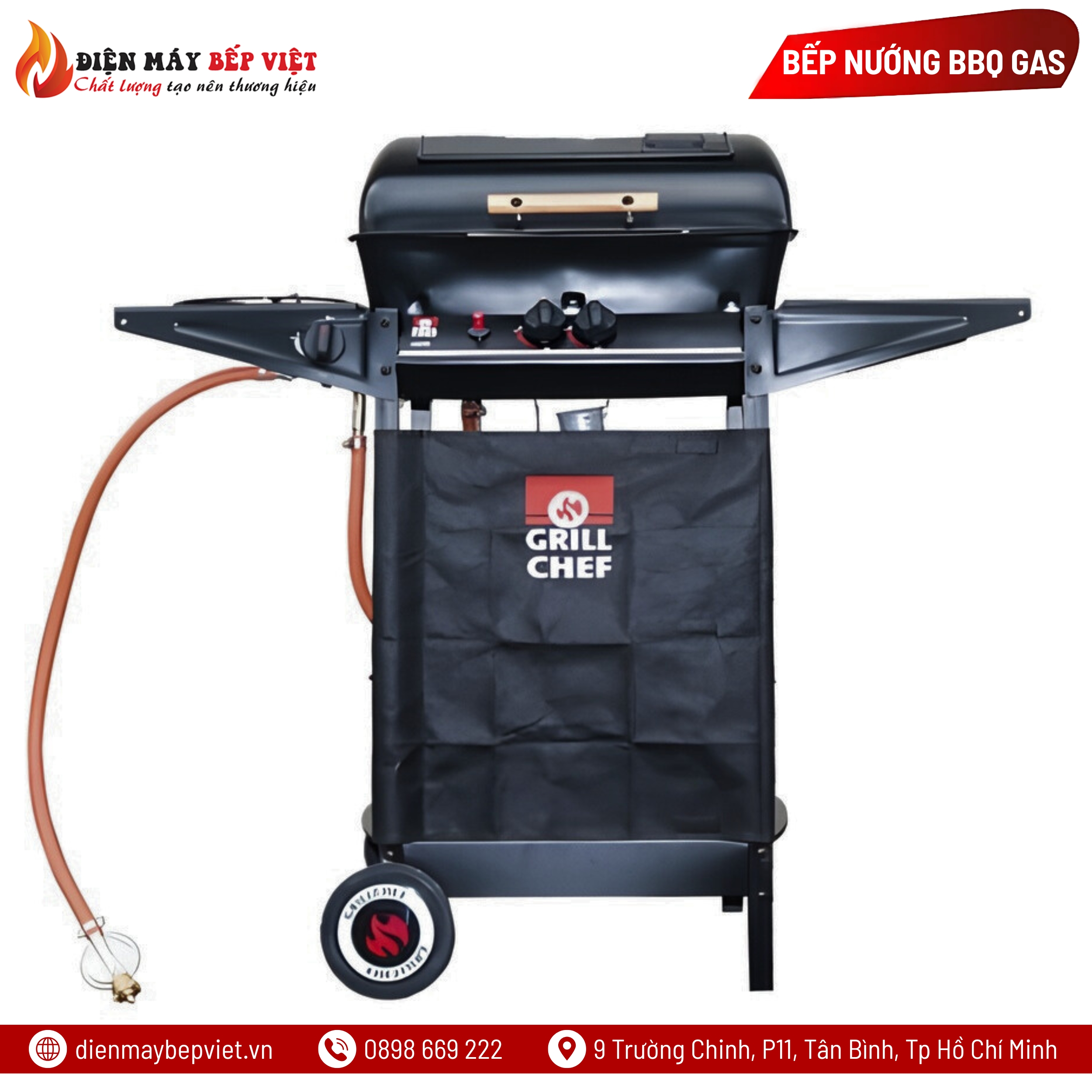 Bếp Nướng Gas Đá BBQ Grill 376 Cao Cấp