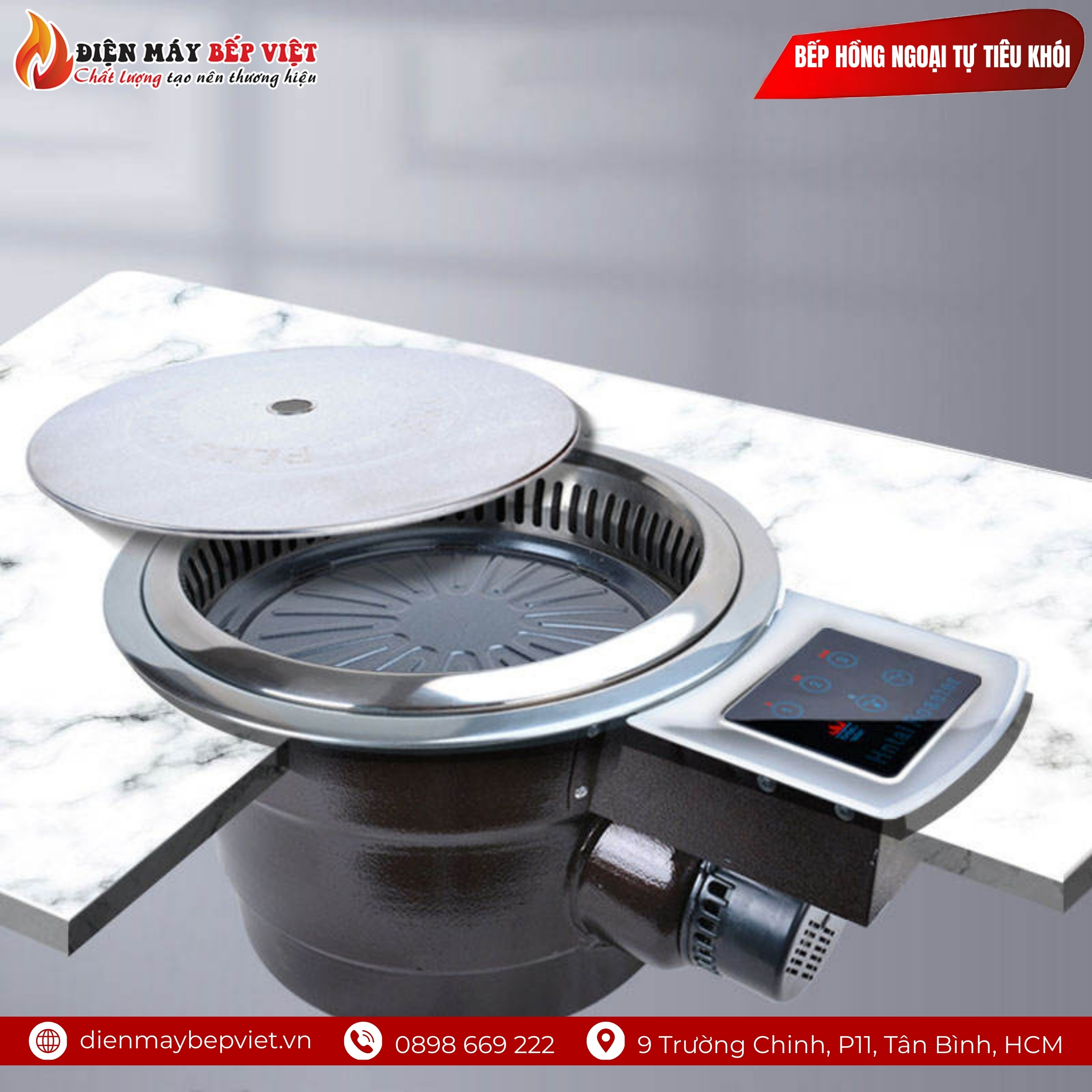 Bếp Nướng Hồng Ngoại Tự Tiêu Khói Cảm Ứng