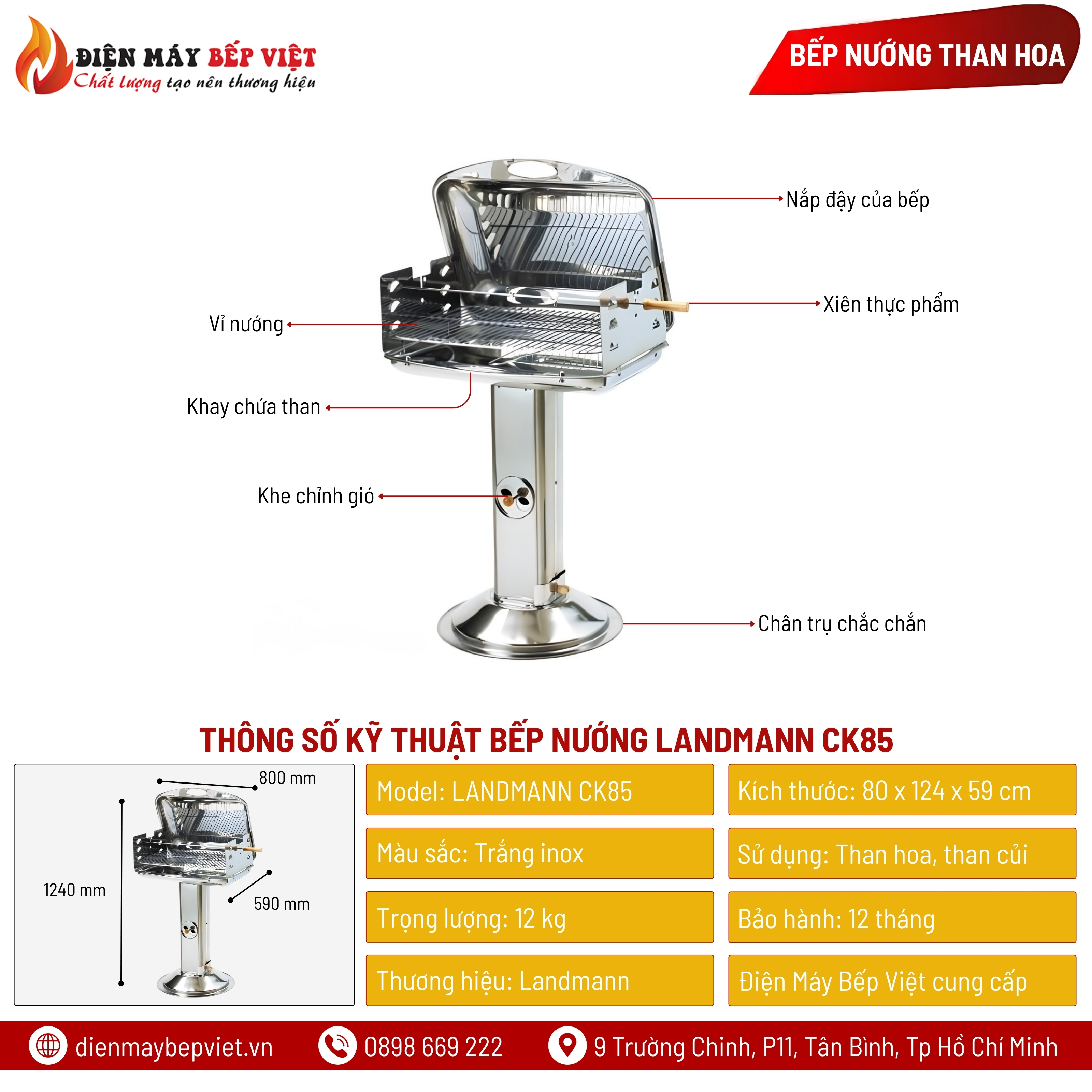 Bếp Nướng Landmann CK85
