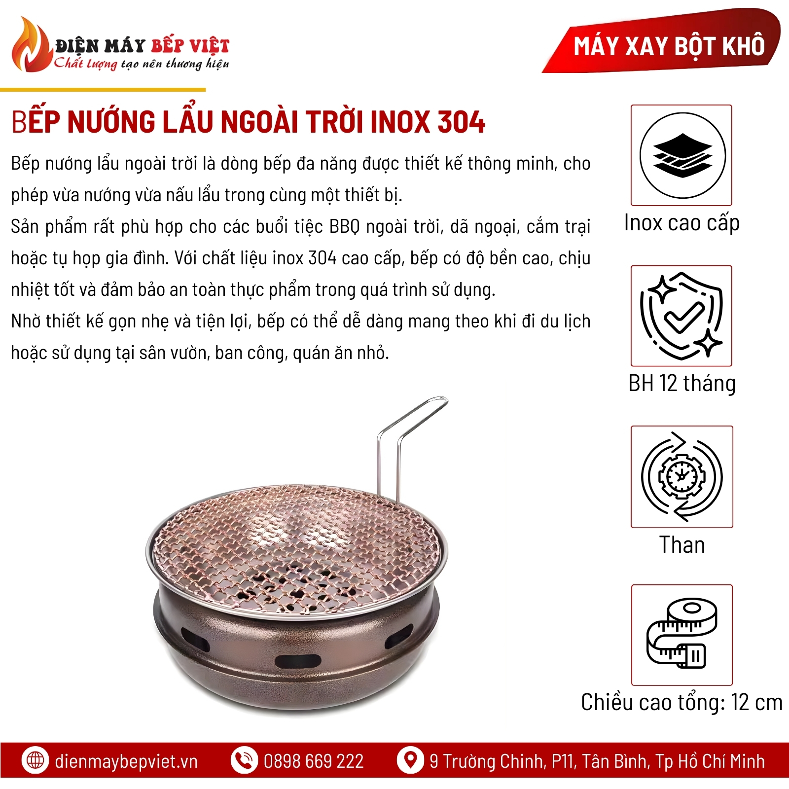 Bếp Nướng Lẩu Ngoài Trời