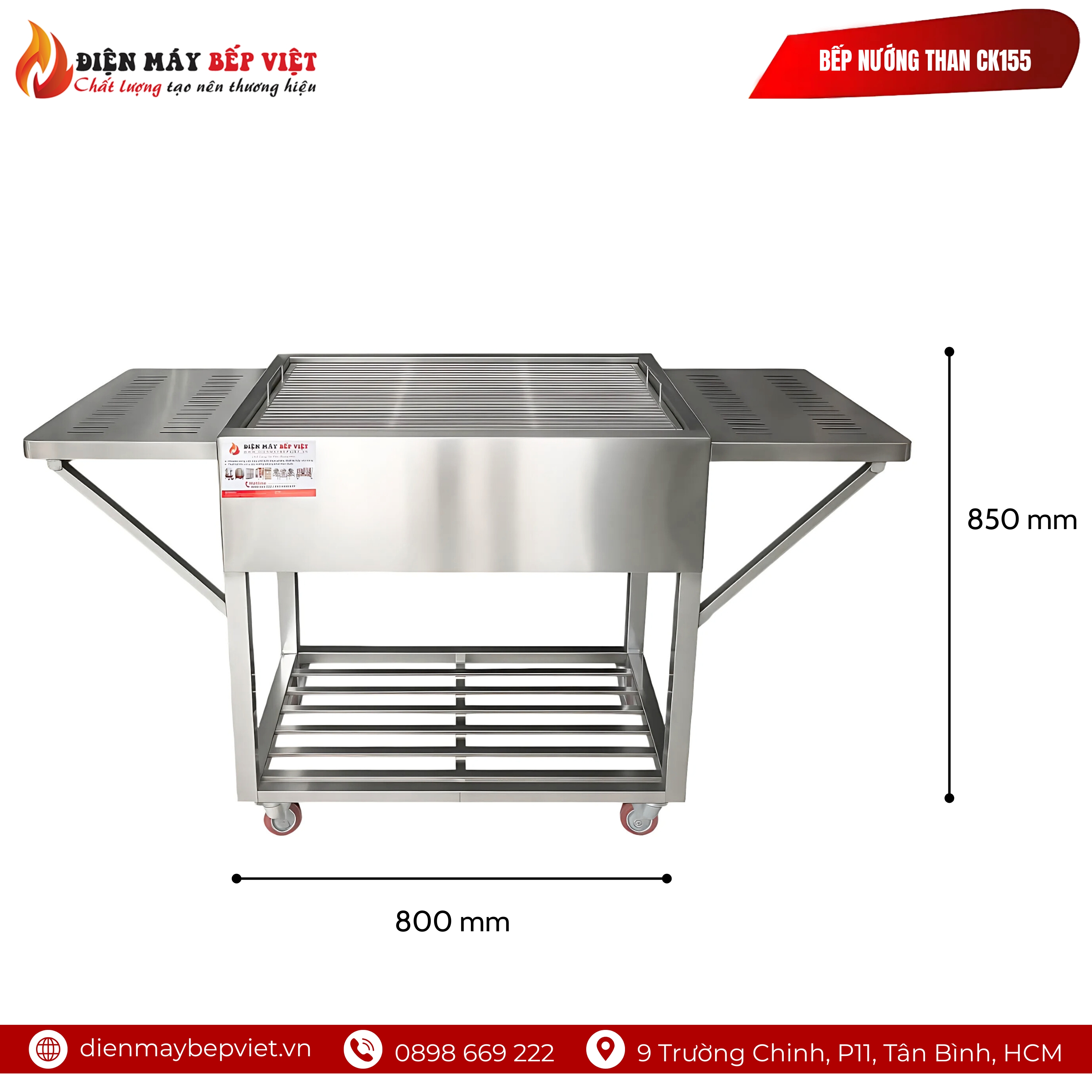 Bếp Nướng Than CK155 Inox 304