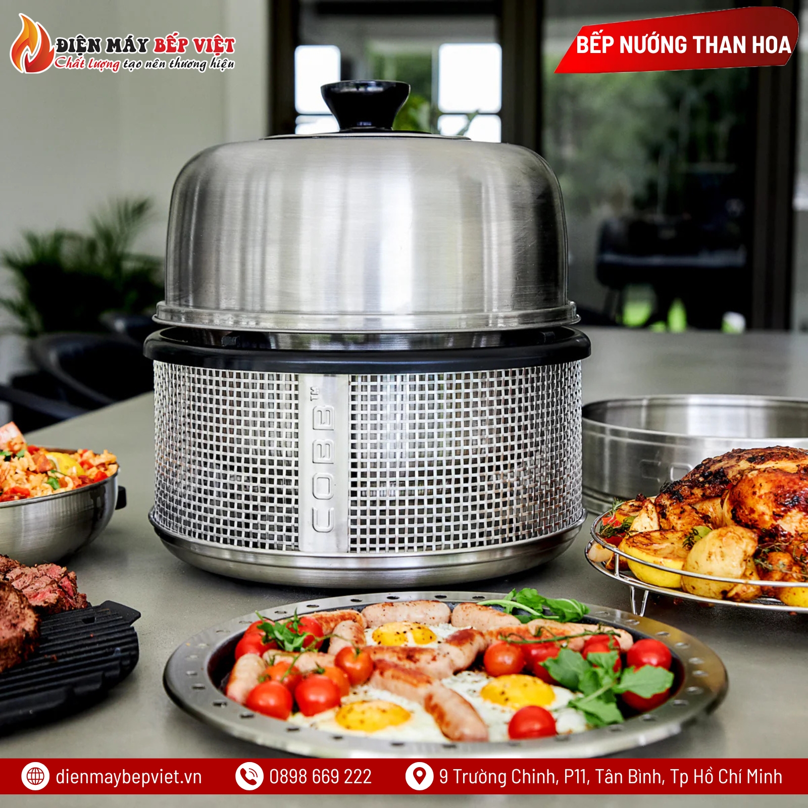 Bếp Nướng Than Di Động COBB Premier Air