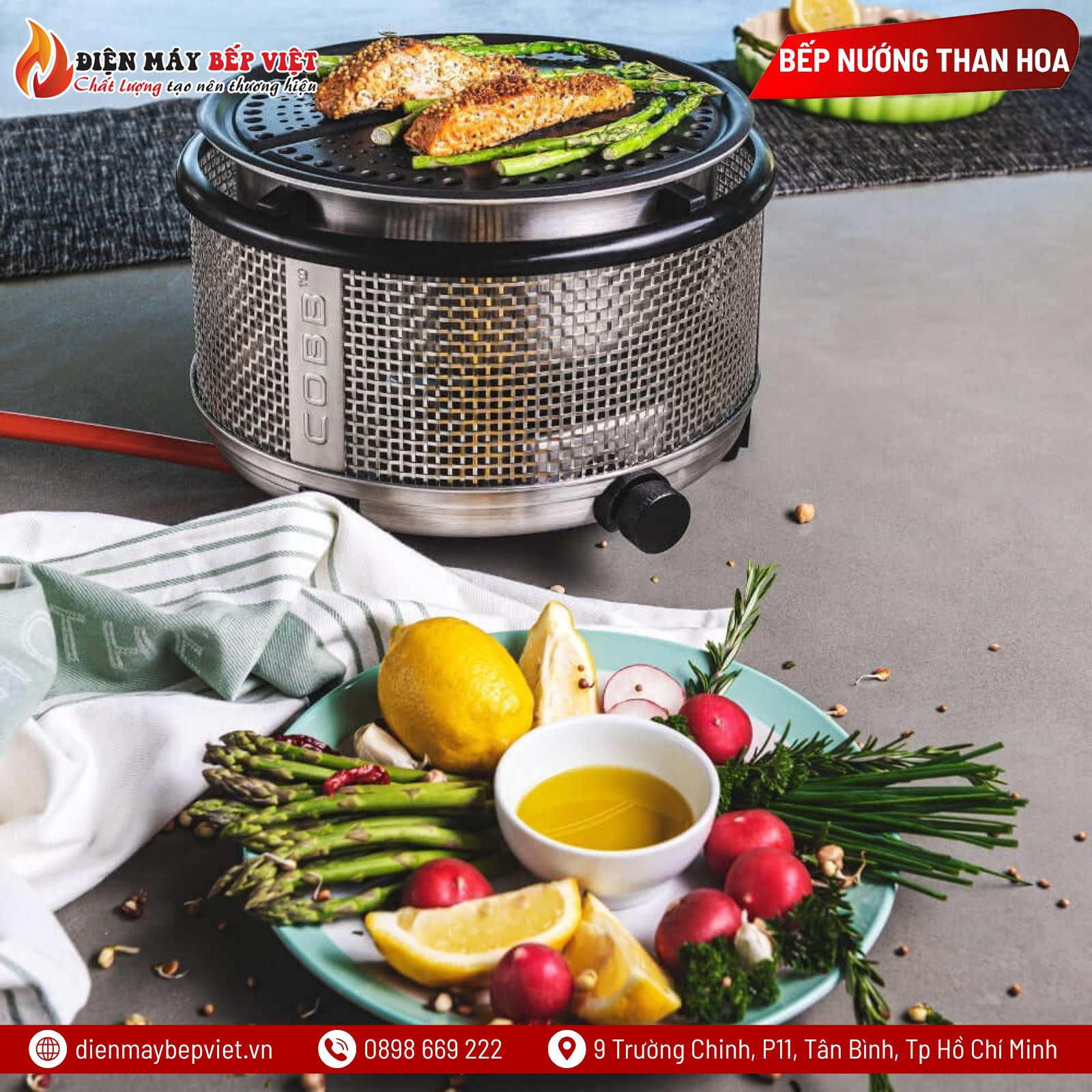 Bếp Nướng Than Di Động COBB Premier Air