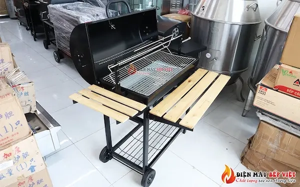 Bếp nướng than hoa BBQ-05 ngoài trời - Tay Quay