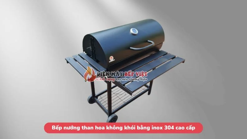 bếp nướng than hoa không khói bằng inox 304 cao cấp