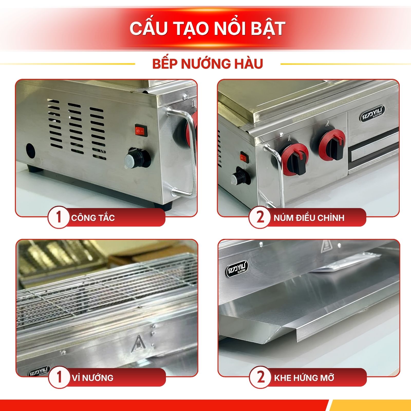 Bếp Nướng Thịt Xiên Không Khói T100