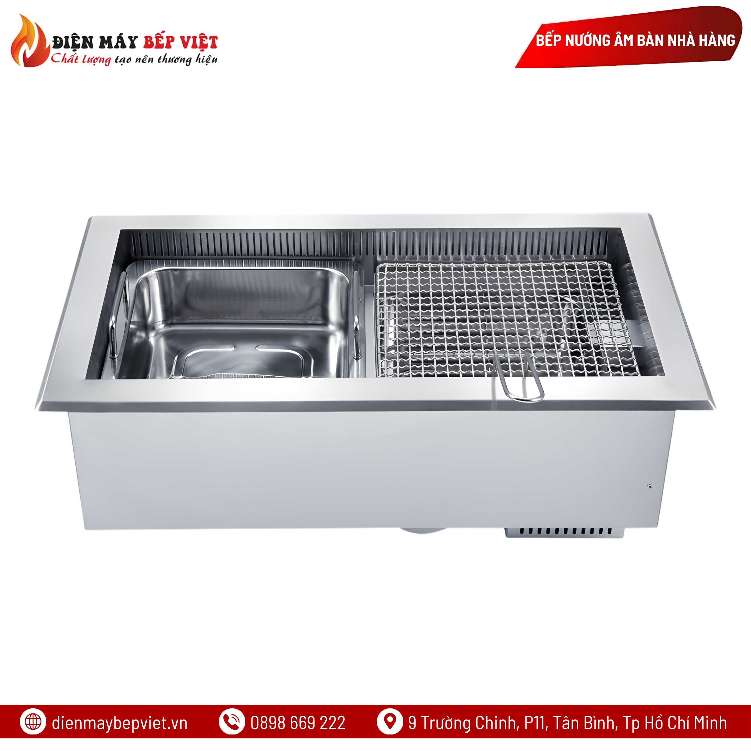 Bếp Nướng Và Lẩu Không Khói 2 Trong 1 BV03