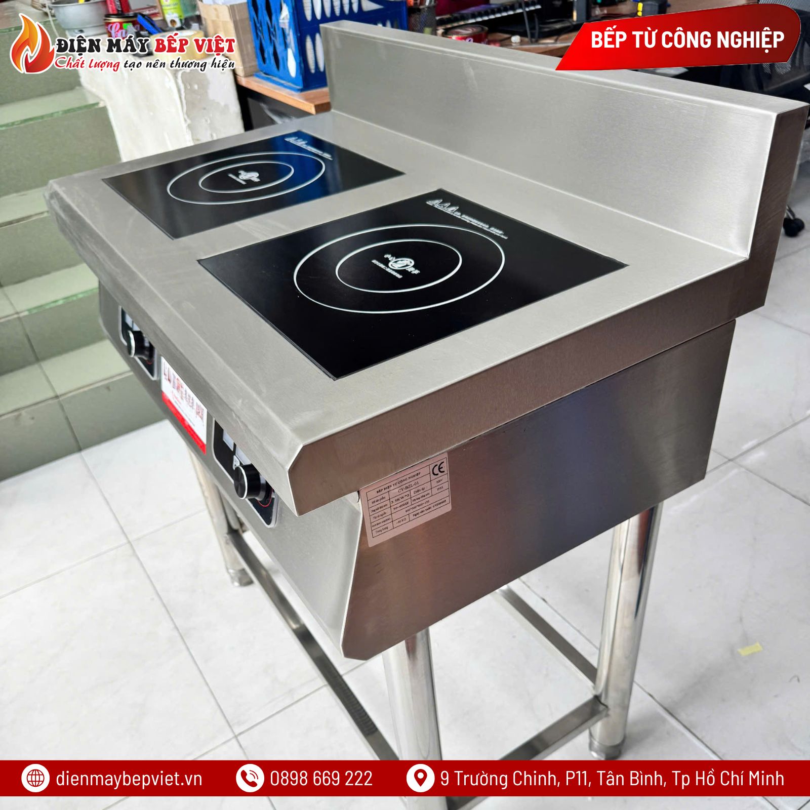 Bếp Từ Công Nghiệp 2 Họng BV2026