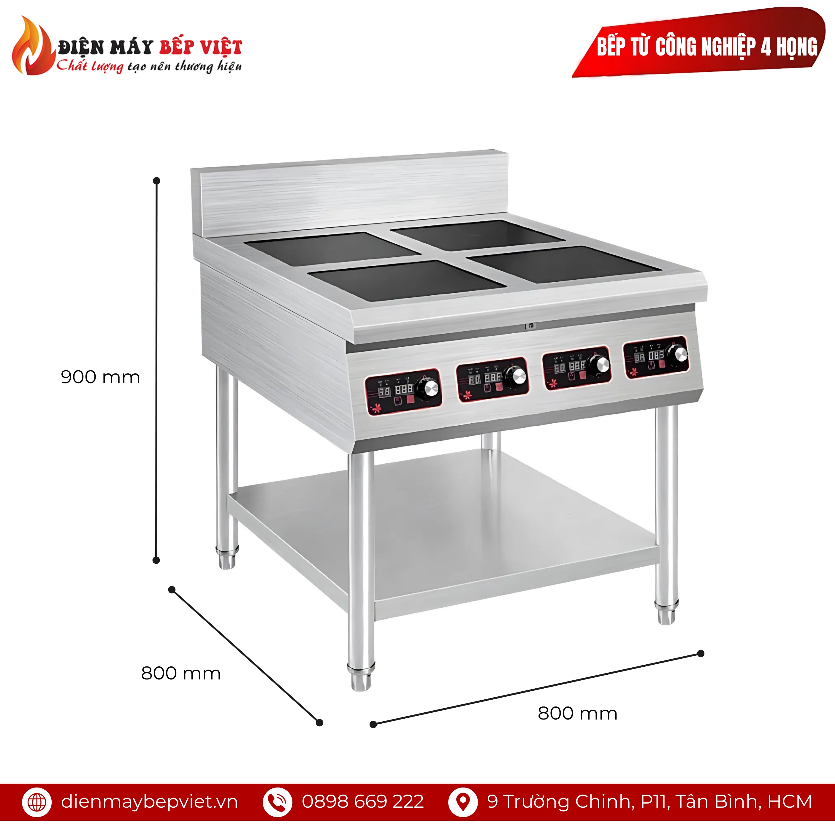 Bếp Từ Công Nghiệp 4 Họng