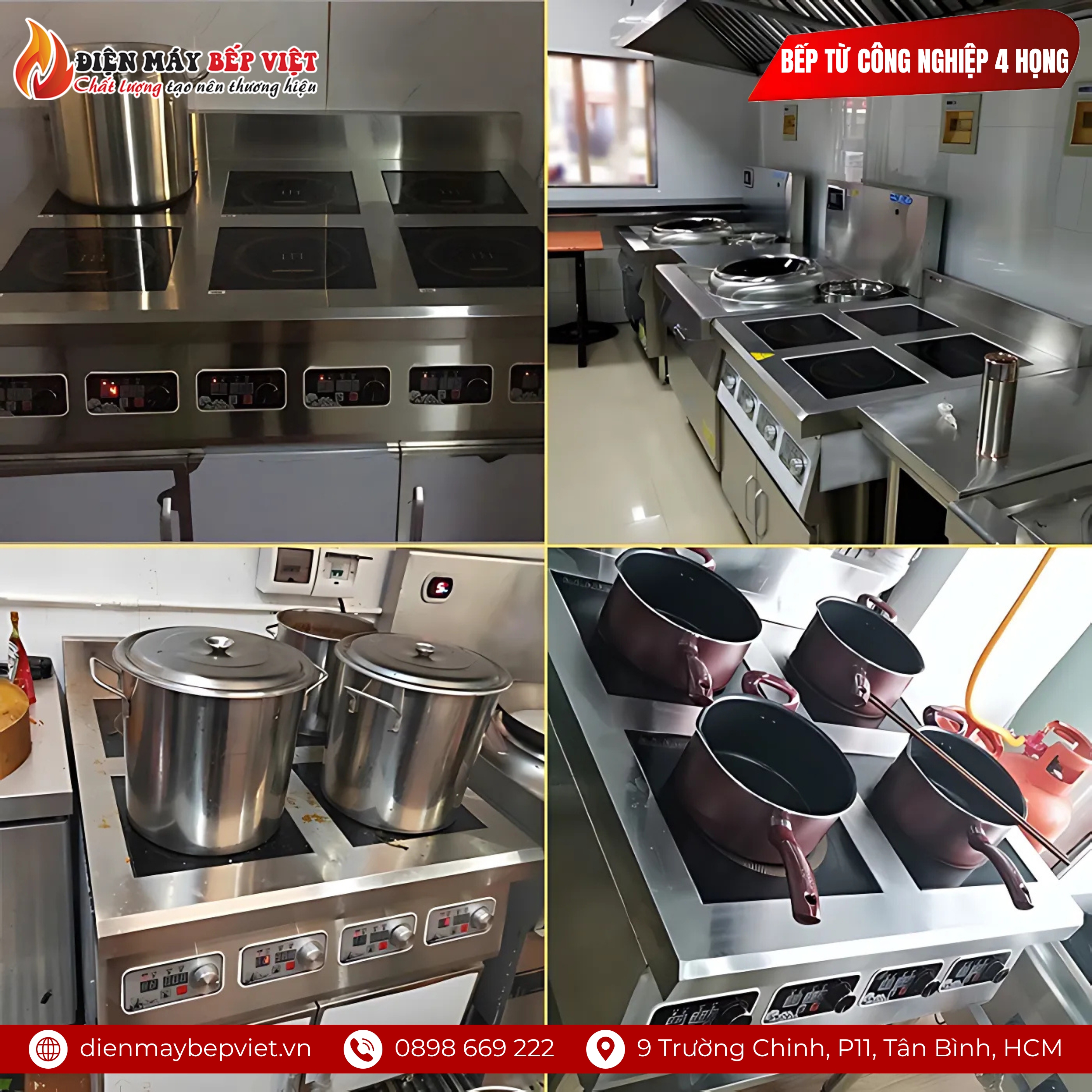 Bếp Từ Công Nghiệp 4 Họng