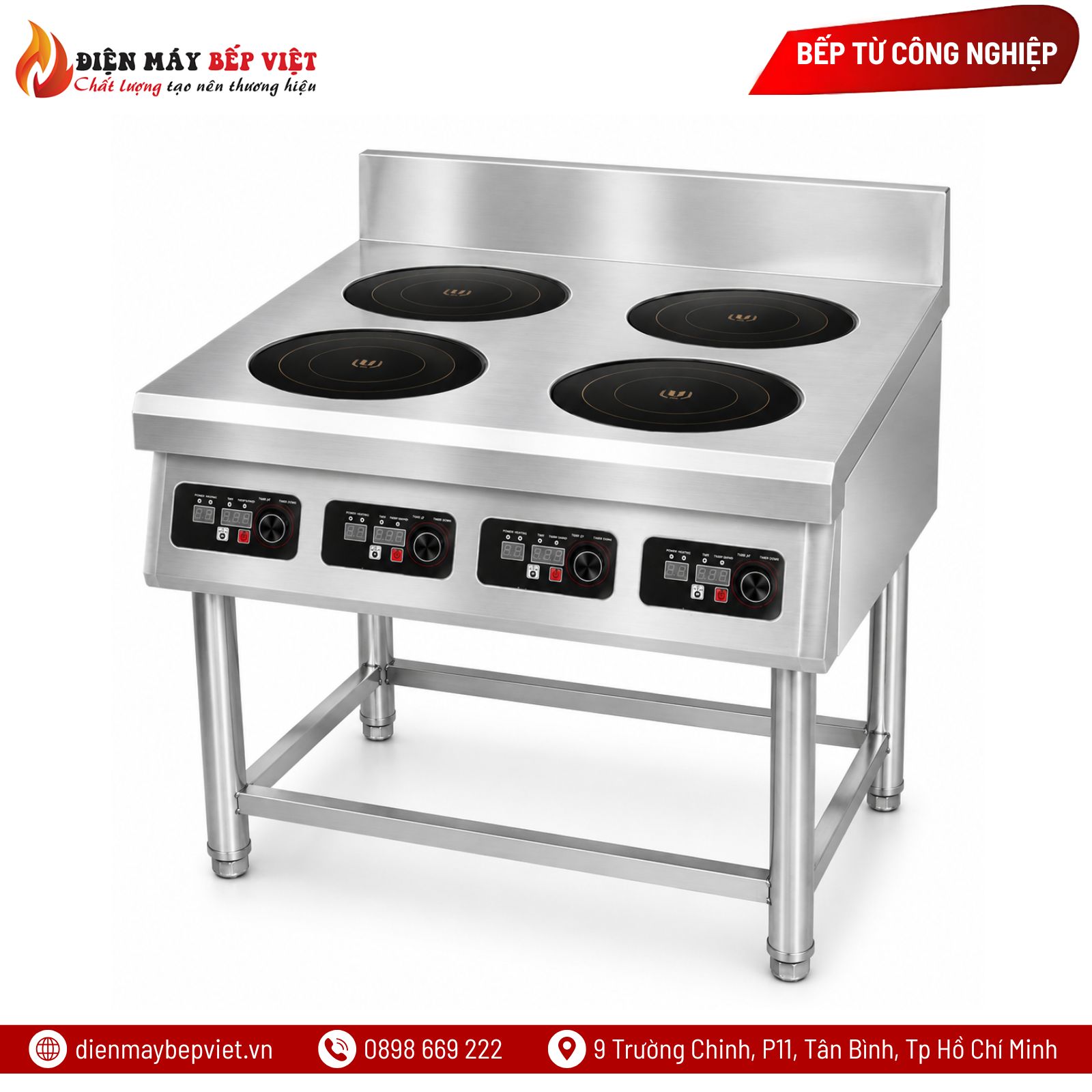 Bếp Từ Công Nghiệp 4 Họng Tròn BT3500