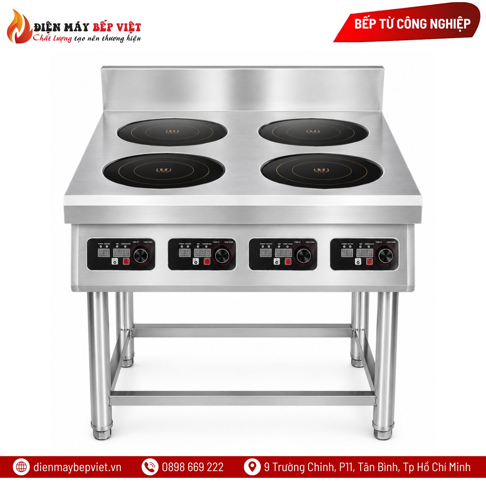 Bếp Từ Công Nghiệp 4 Họng Tròn BT3500