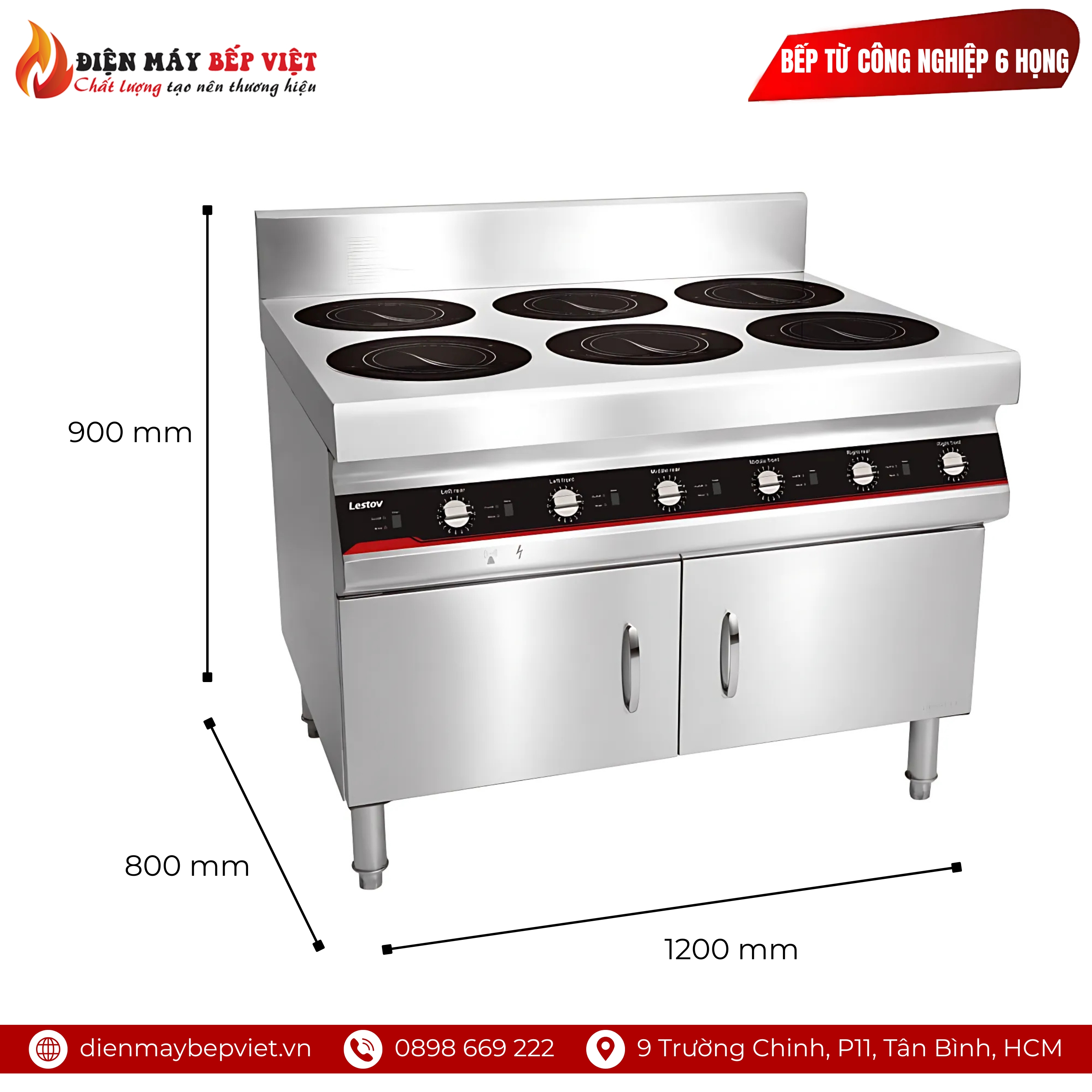 Bếp Từ Công Nghiệp 6 Họng