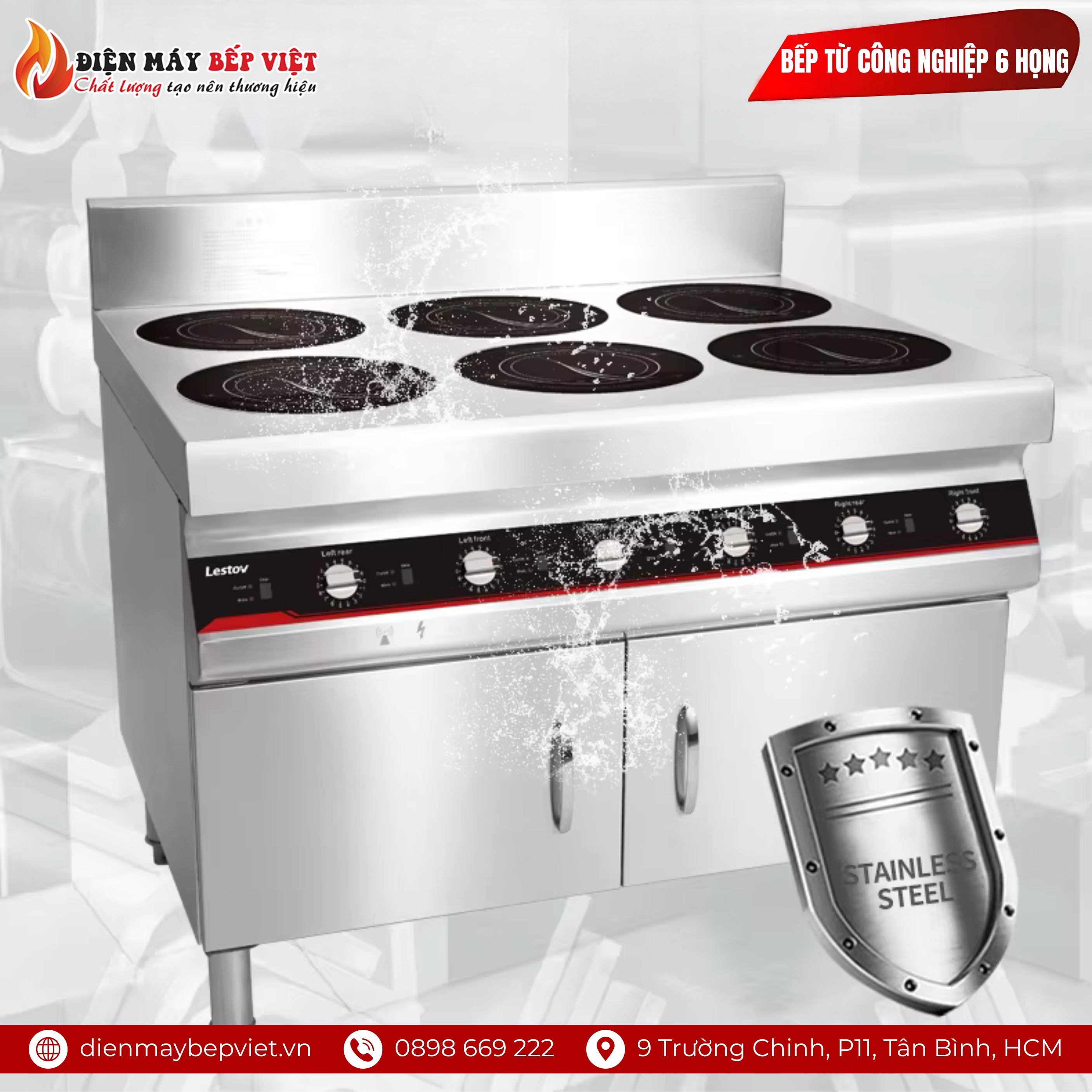 Bếp Từ Công Nghiệp 6 Họng