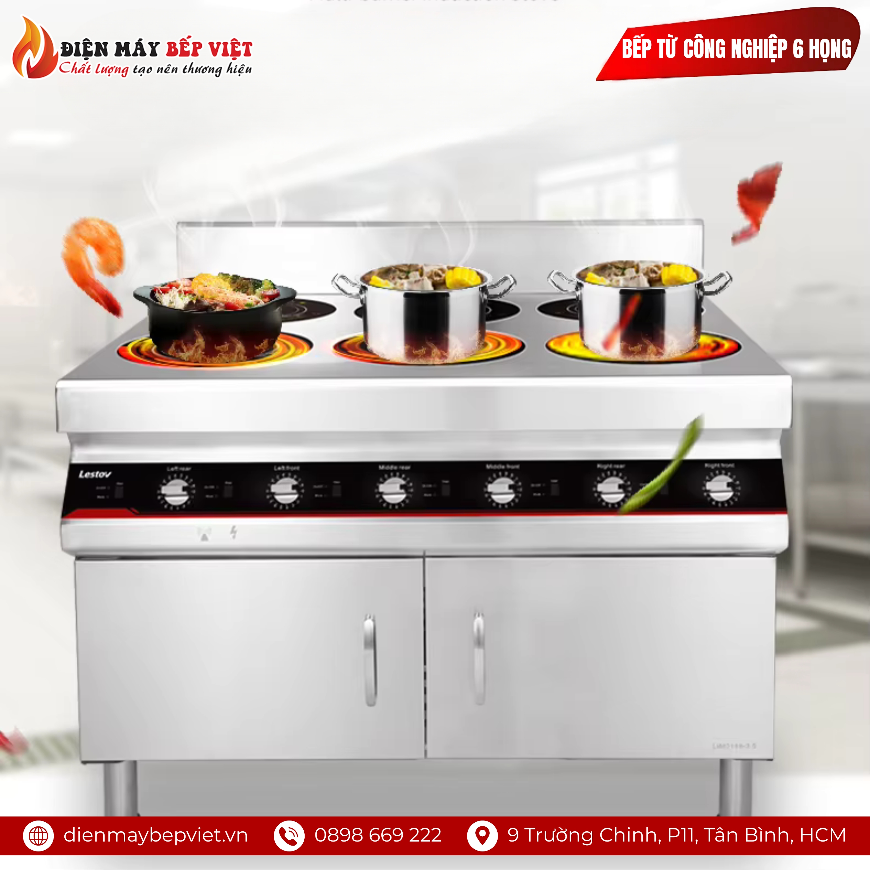 Bếp Từ Công Nghiệp 6 Họng