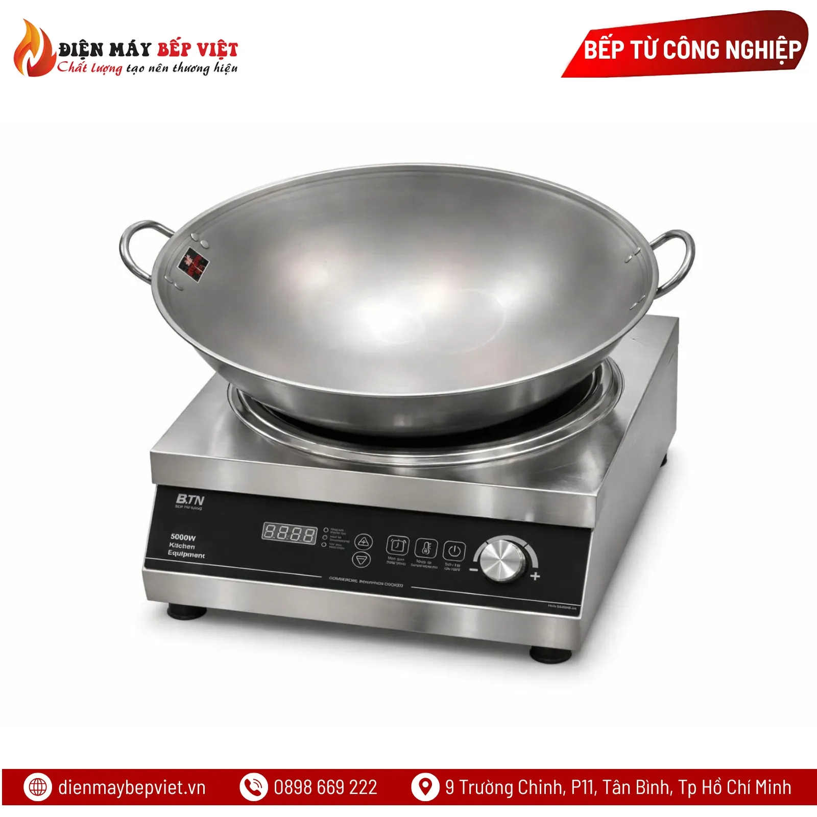 Bếp từ công nghiệp mặt lõm