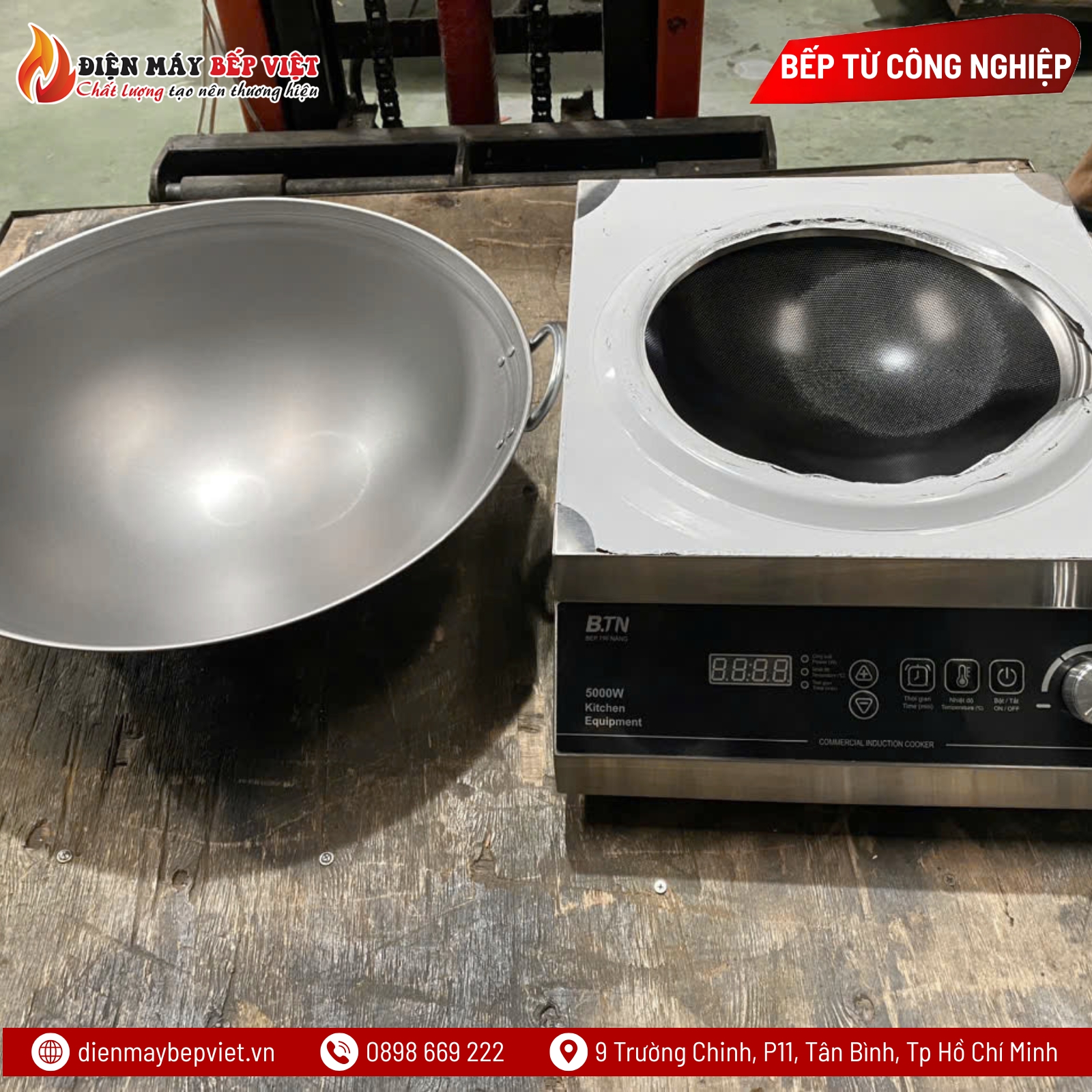 Bếp Từ Công Nghiệp Mặt Lõm 3.5kw