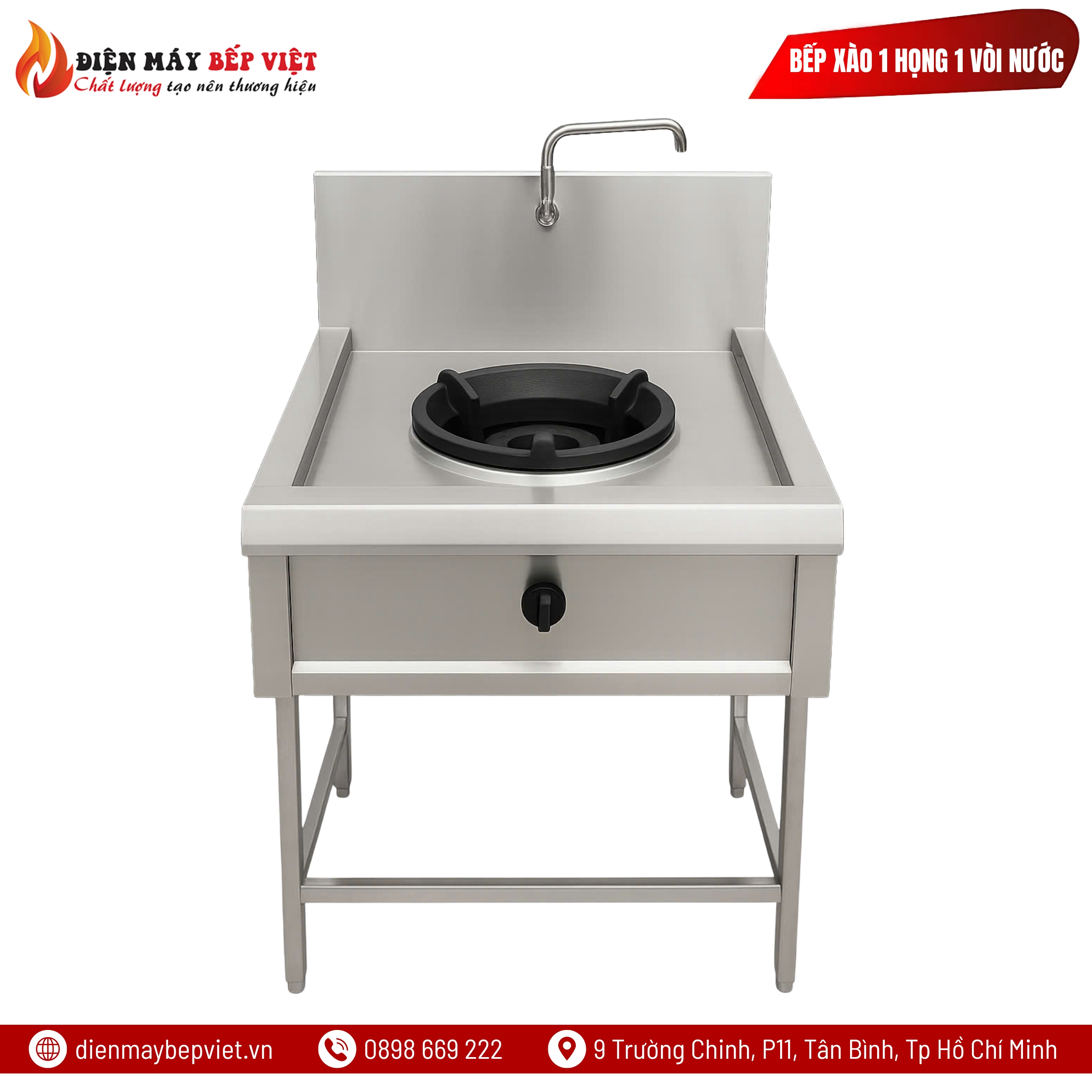 Bếp Xào 1 Họng 1 Vòi Nước