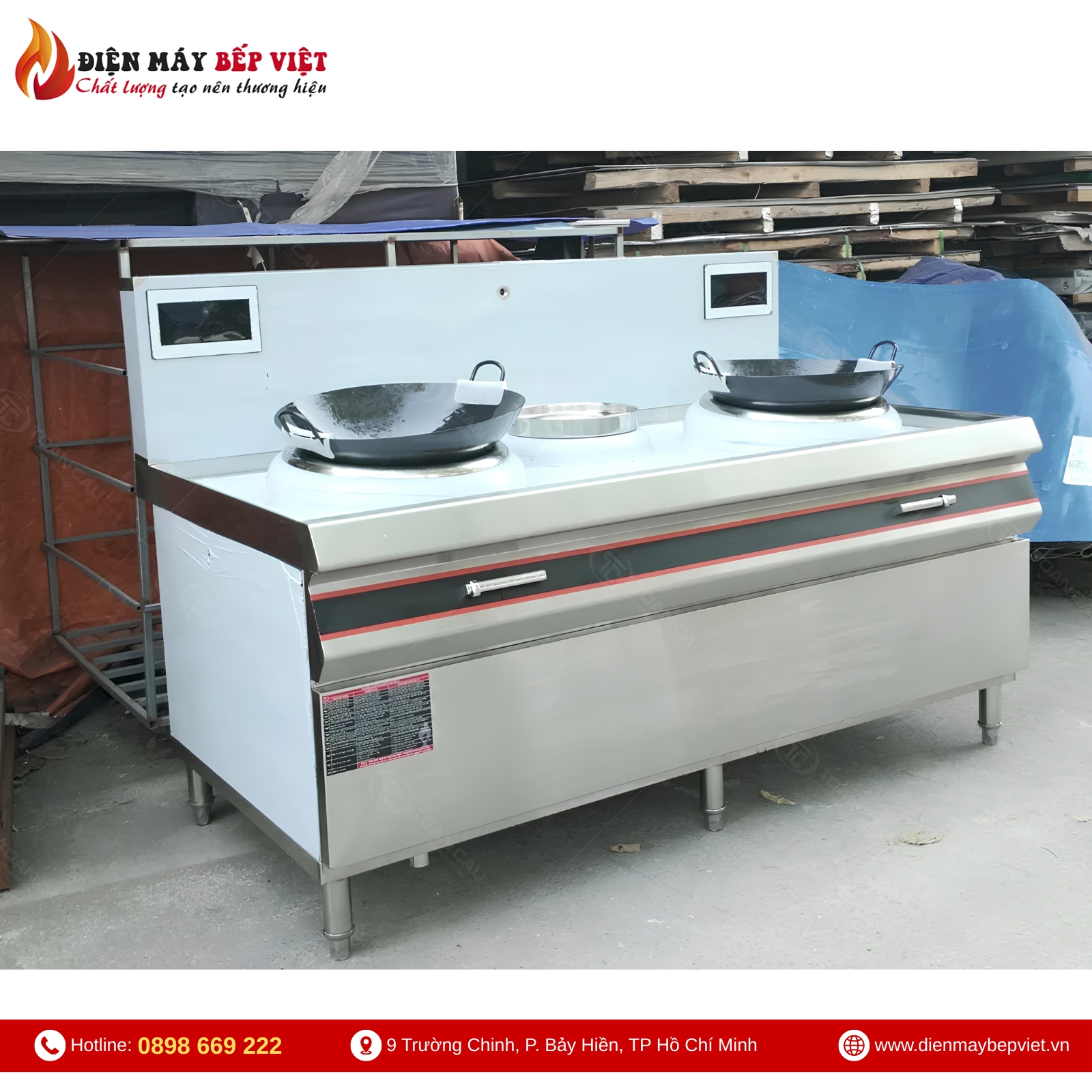 Bếp Xào Đôi Điện Từ Chảo Phi 500 BV13