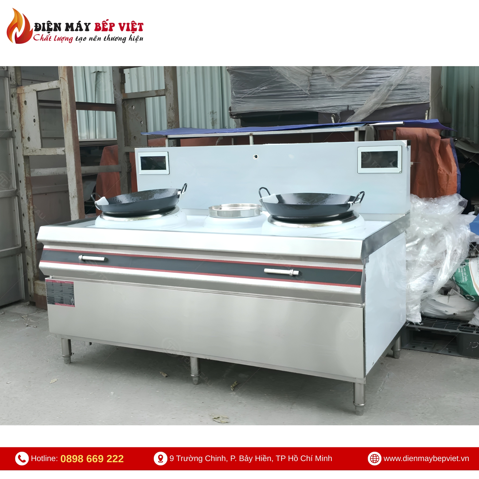 Bếp Xào Đôi Điện Từ Chảo Phi 500 BV13
