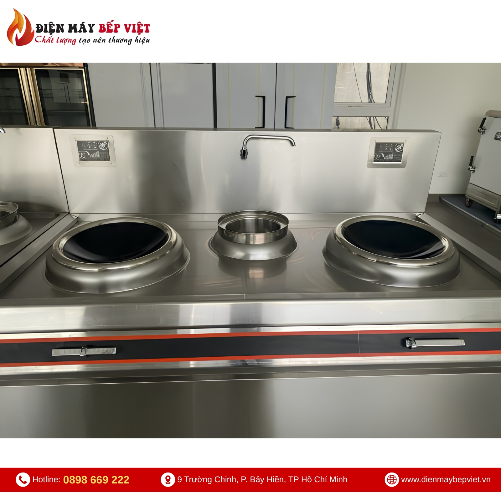 Bếp Xào Đôi Điện Từ Chảo Phi 500 BV13