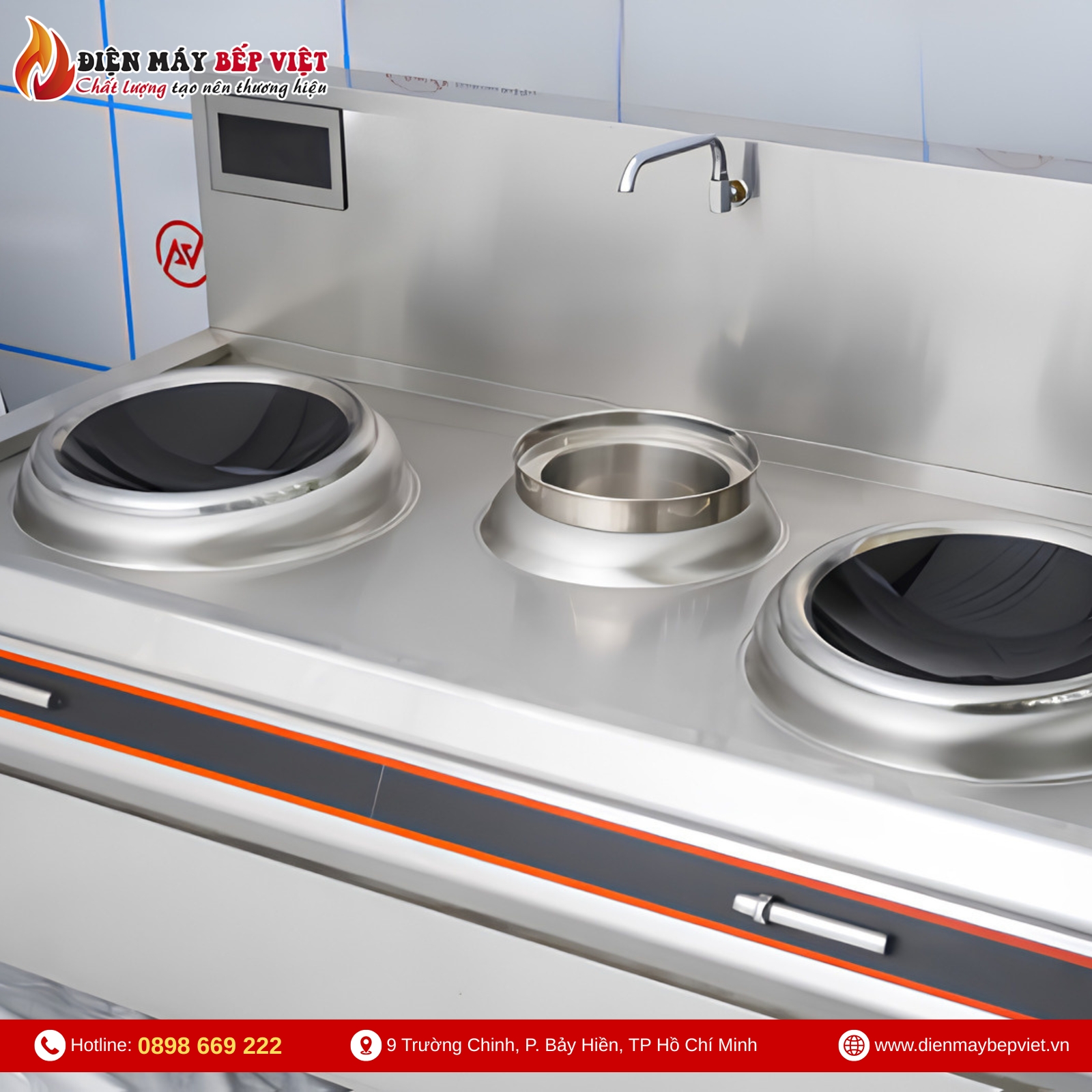 Bếp Xào Đôi Điện Từ Chảo Phi 500 BV13