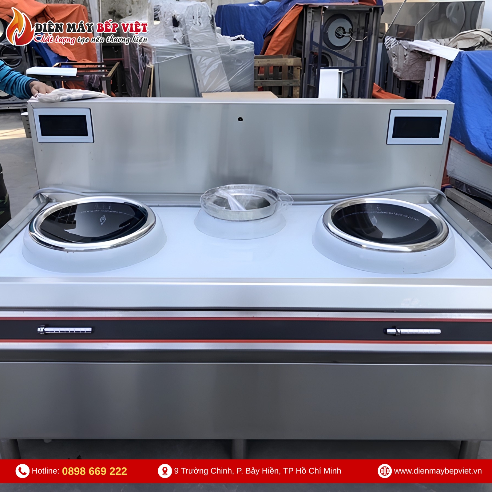 Bếp Xào Đôi Điện Từ Chảo Phi 500 BV13