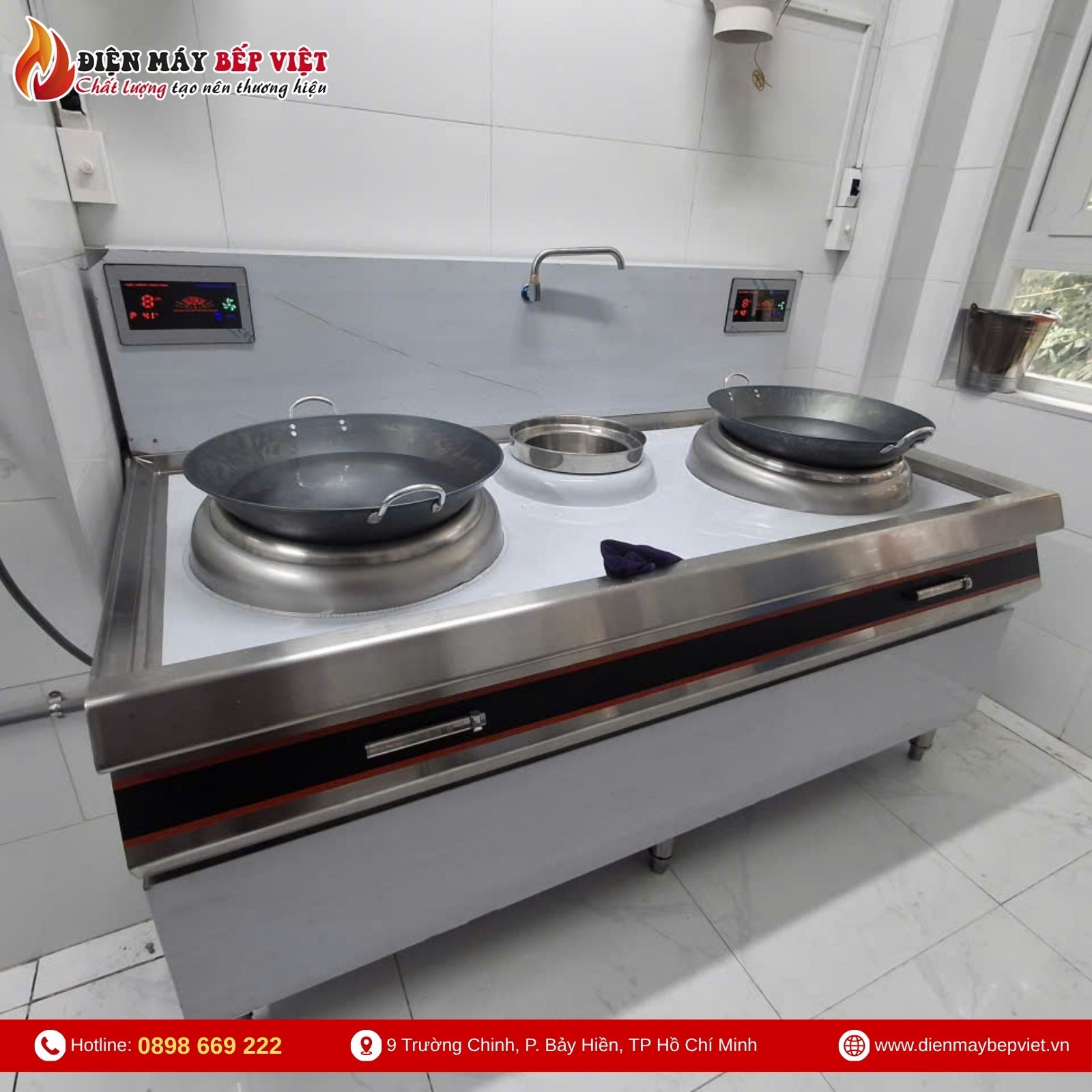 Bếp Xào Đôi Điện Từ Chảo Phi 500 BV13