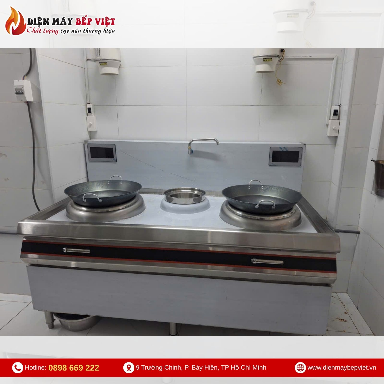 Bếp Xào Đôi Điện Từ Chảo Phi 500 BV13