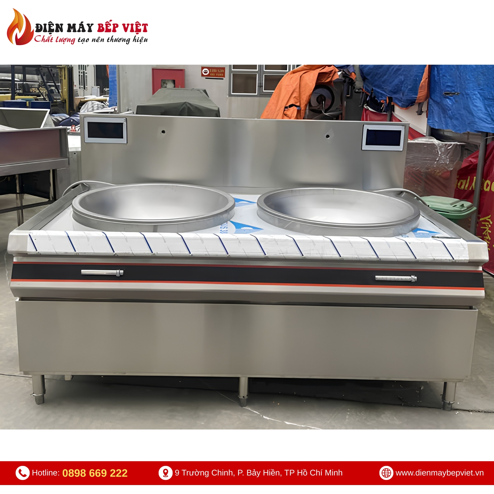 Bếp Xào Đôi Phi 600 Trực Tiếp BV08