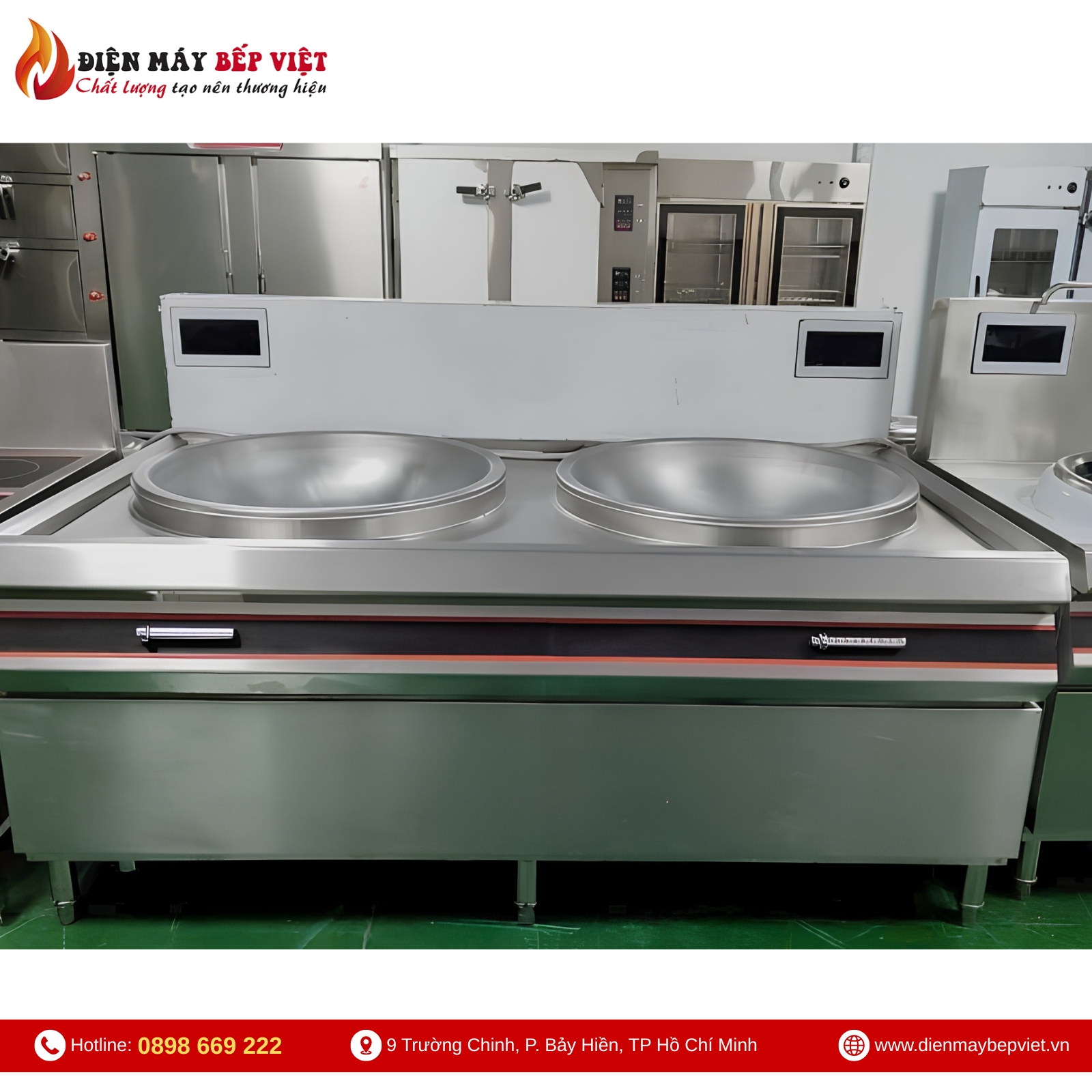 Bếp Xào Đôi Phi 600 Trực Tiếp BV08