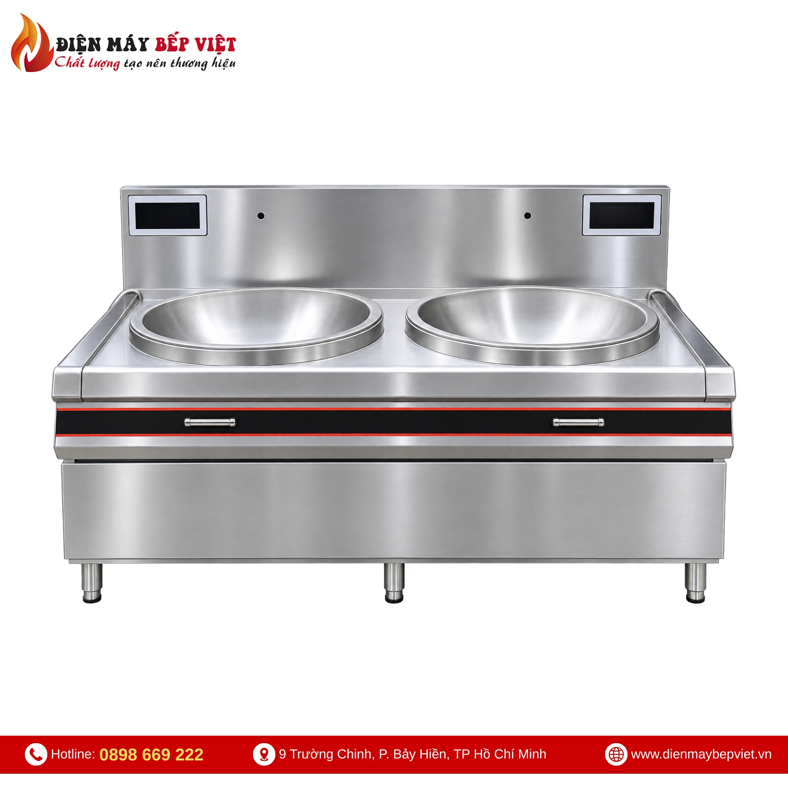 Bếp Xào Đôi Phi 600 Trực Tiếp BV08