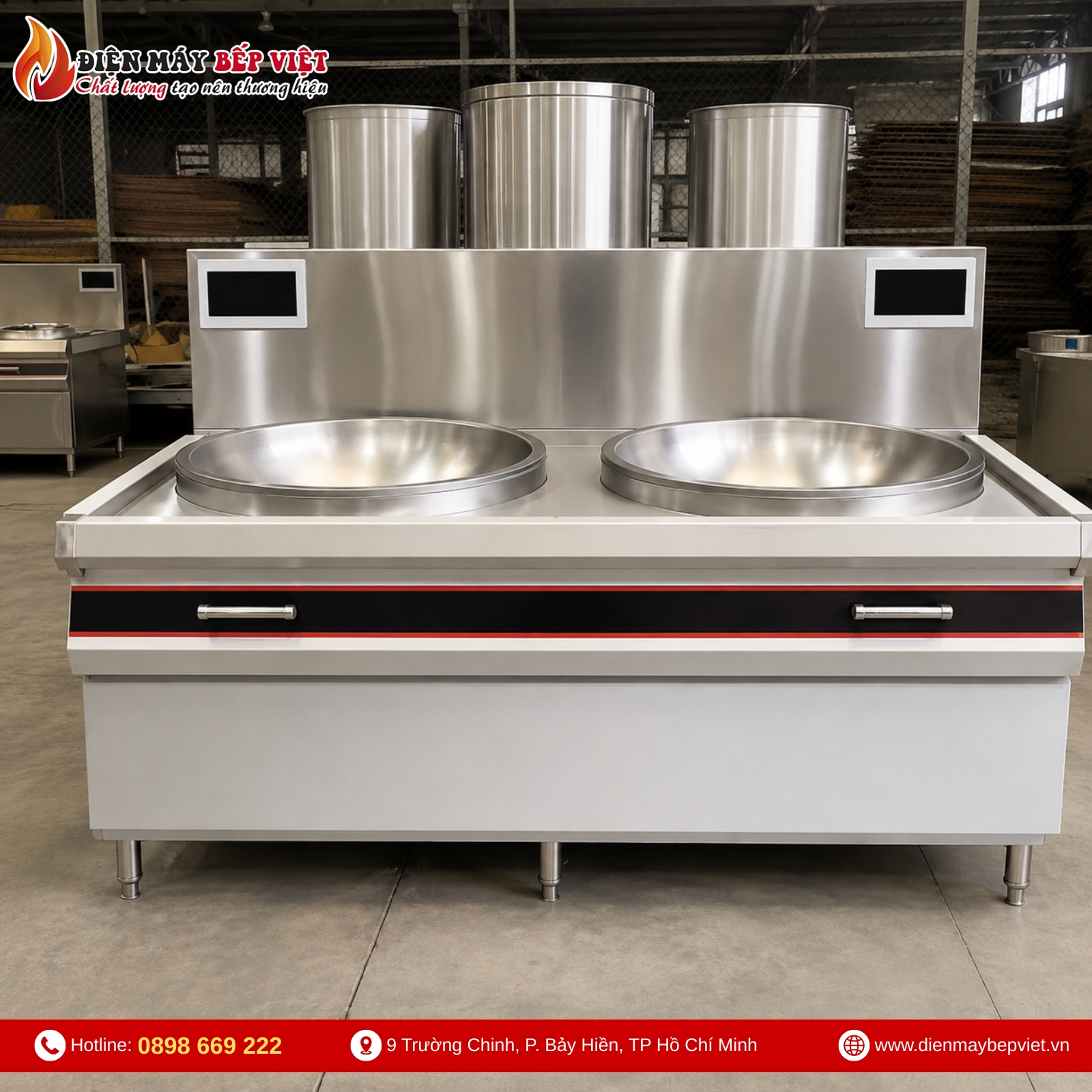 Bếp Xào Đôi Phi 800 Trực Tiếp BV09