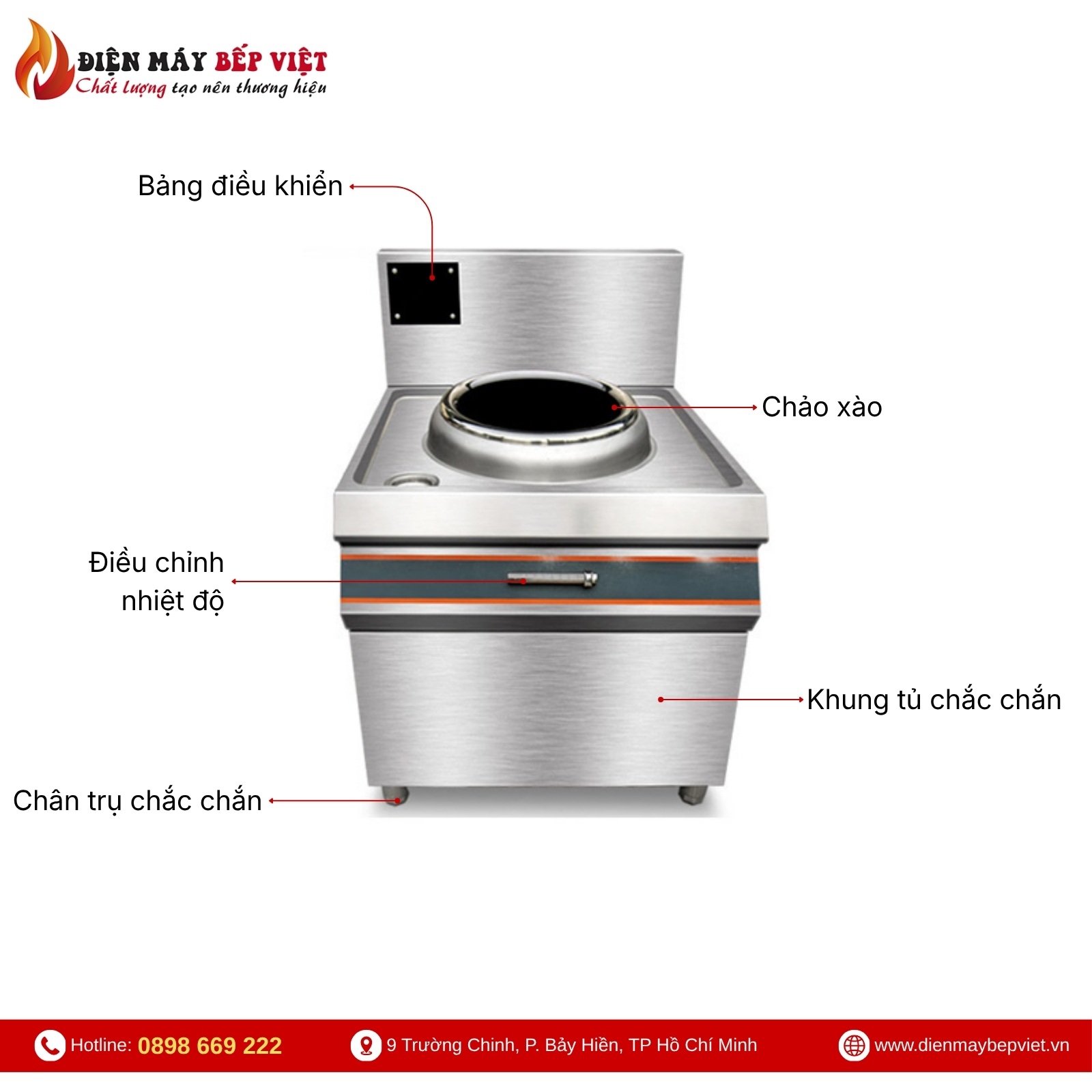 Bếp Xào Đơn Điện Từ BV11