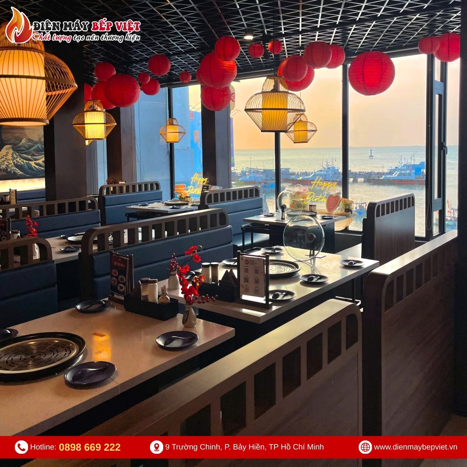 Bộ Bàn Nồi Lẩu Hơi Nhà Hàng