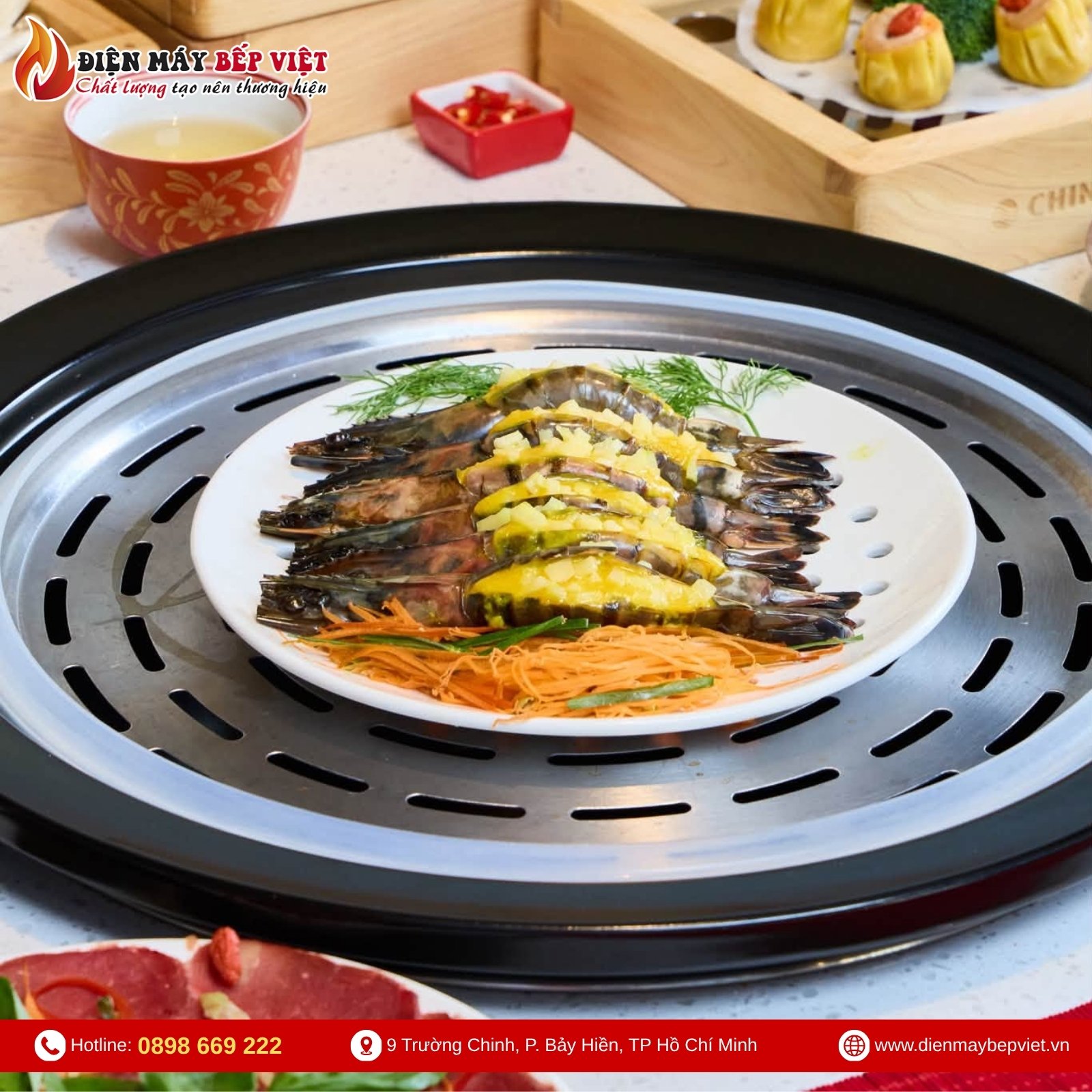 Bộ Bàn Nồi Lẩu Hơi Nhà Hàng