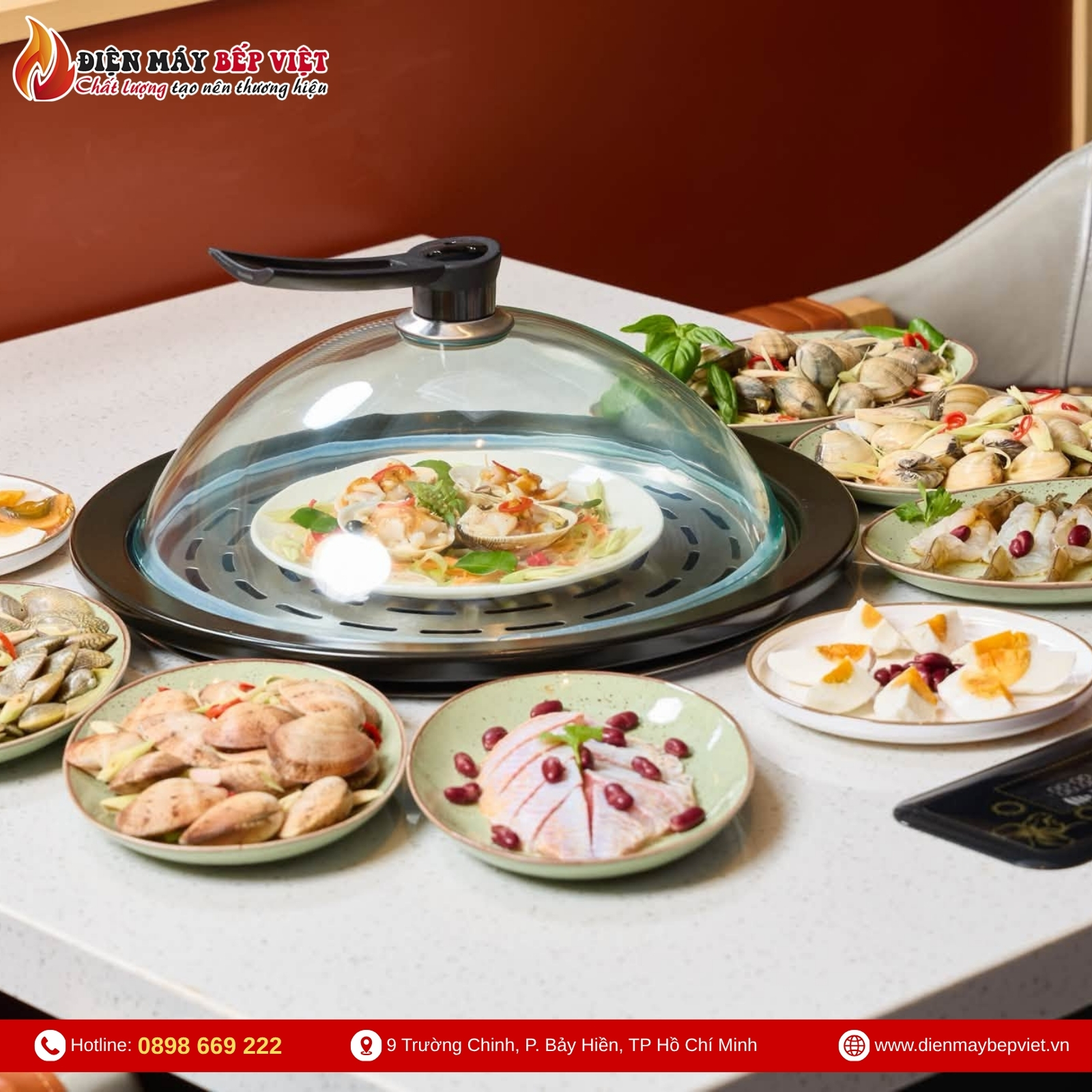 Bộ Bàn Nồi Lẩu Hơi Nhà Hàng