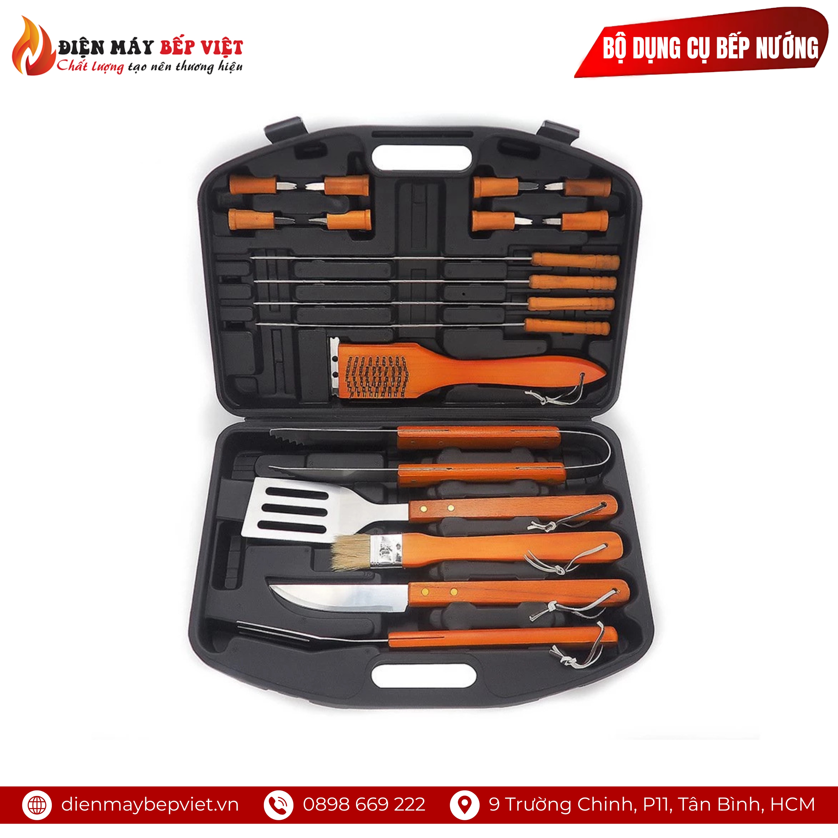 Bộ Dụng Cụ Bếp Nướng 18 Món Cao Cấp