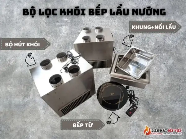 Bộ Lọc Khói Bếp Lẩu Nướng Nhà Hàng Cao Cấp