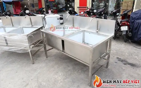 Bồn rửa công nghiệp 2 hố 