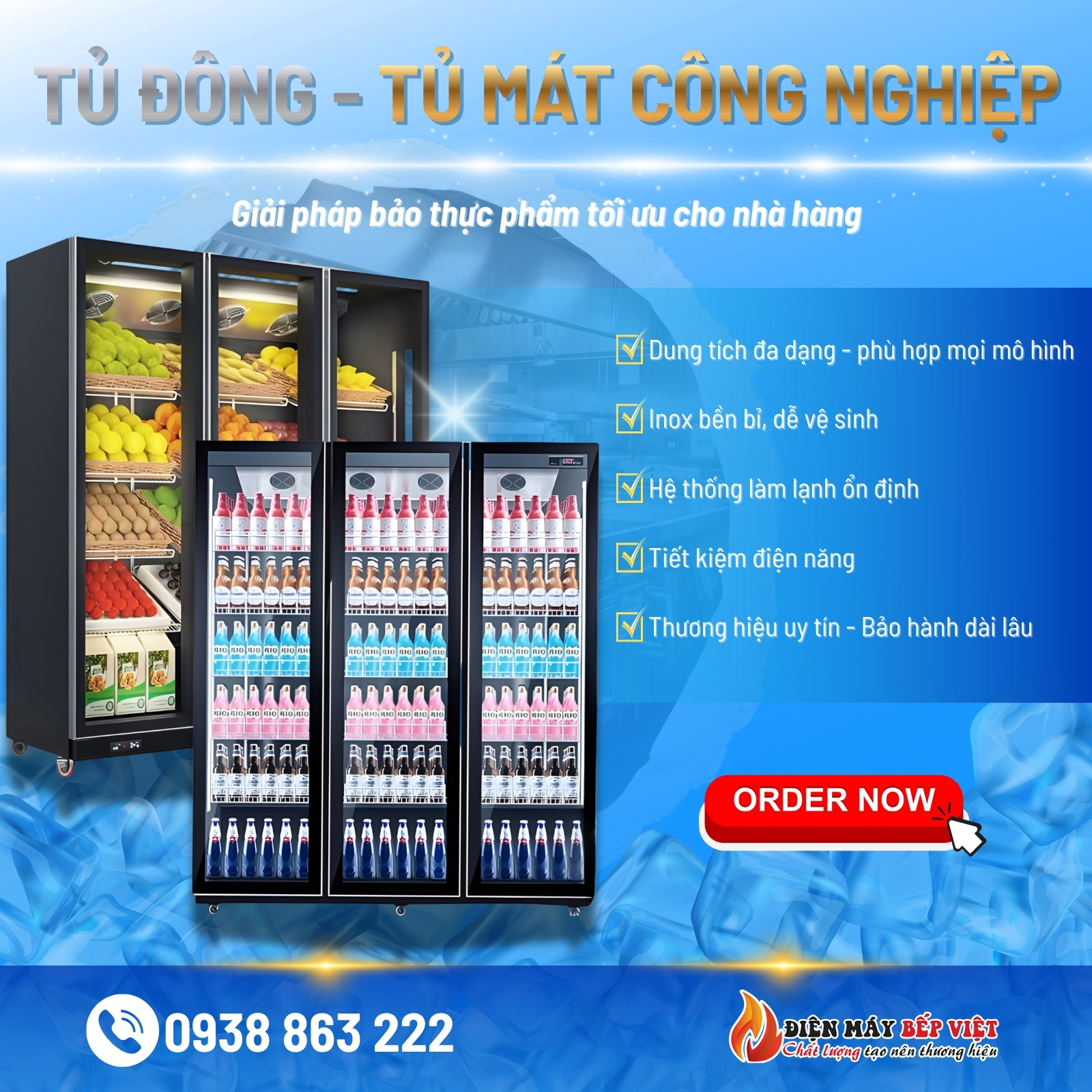 Các Thiết Bị Làm Lạnh – Bảo Quản Thực Phẩm Công Nghiệp Nên Có Mùa Hè 2026
