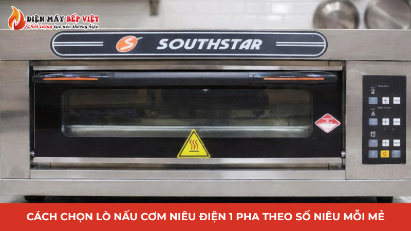 Cách chọn lò nấu cơm niêu điện 1 pha theo số niêu mỗi mẻ